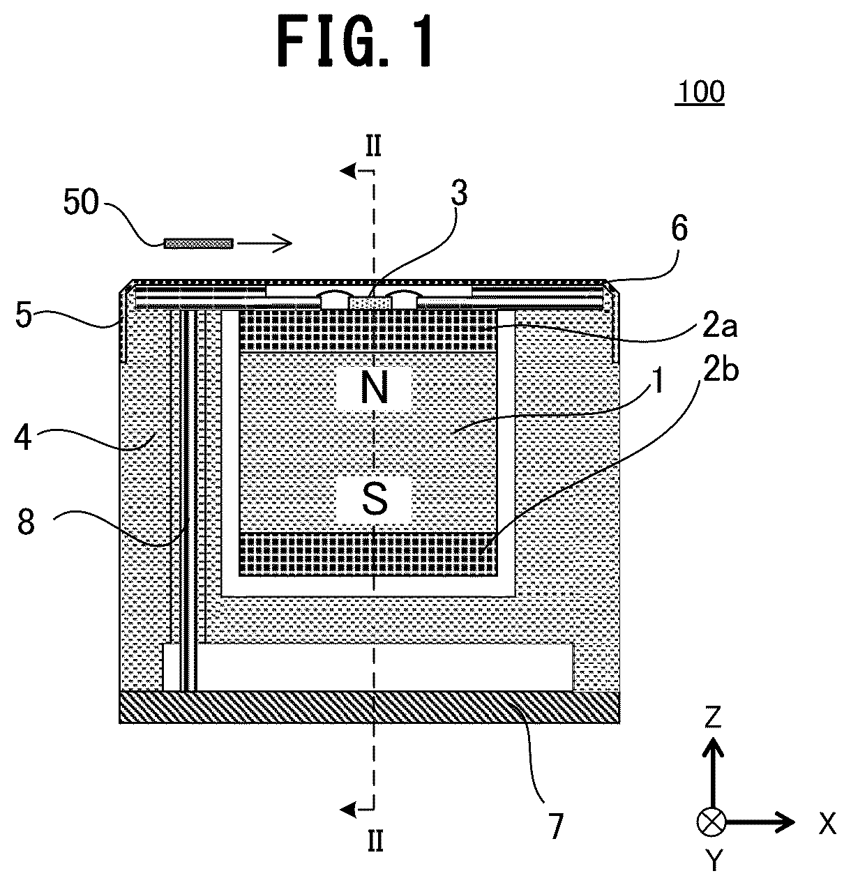 Patent US12306273 — Magnetic sensor device — Figure 1