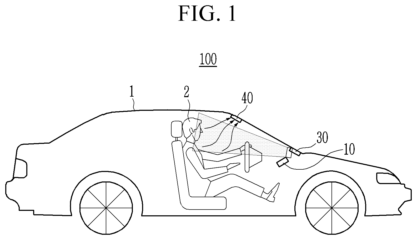 Patent US12306300 — System for observing object by using hologram optical element — Figure 1