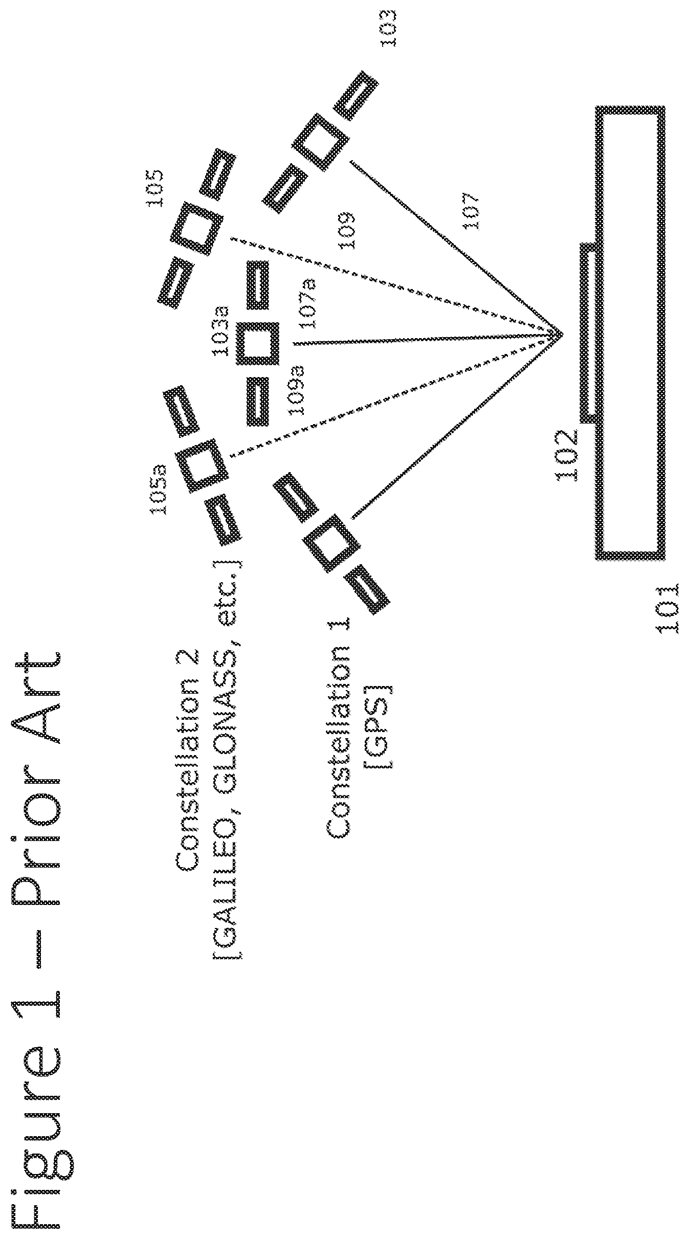 Patent US12306314 — Non-cooperative position, navigation, and timing extraction from VSAT communications signals using multi-beam phased array antenna — Figure 1