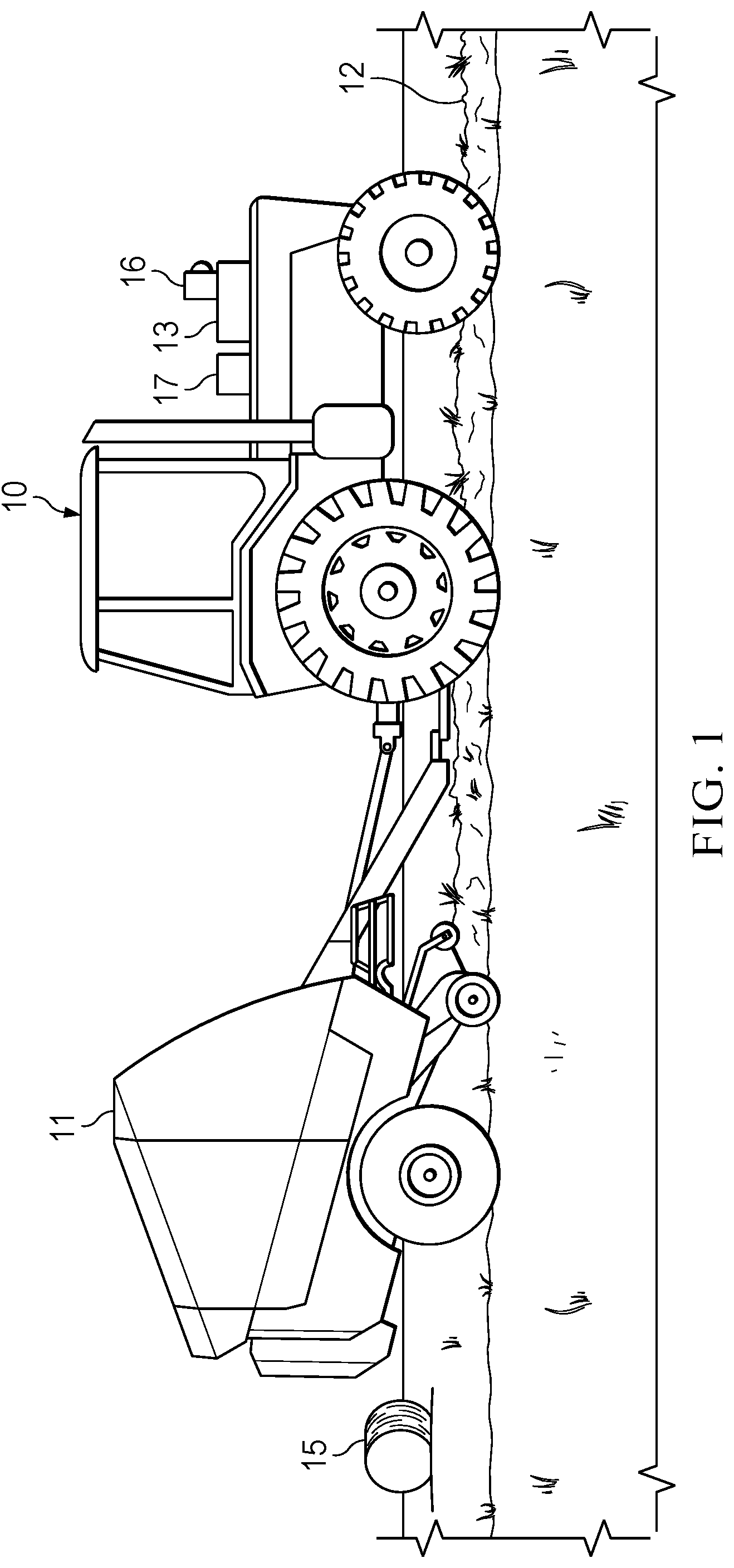 Patent US12306318 — Center path estimator for agricultural windrows — Figure 1