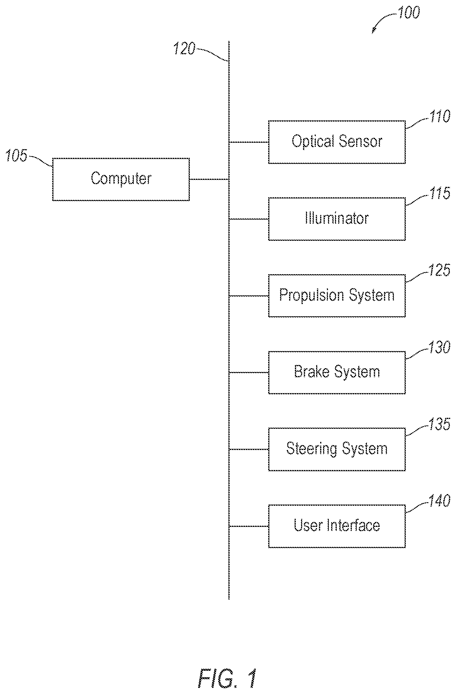Patent US12306339 — Vehicle reflection identification — Figure 1