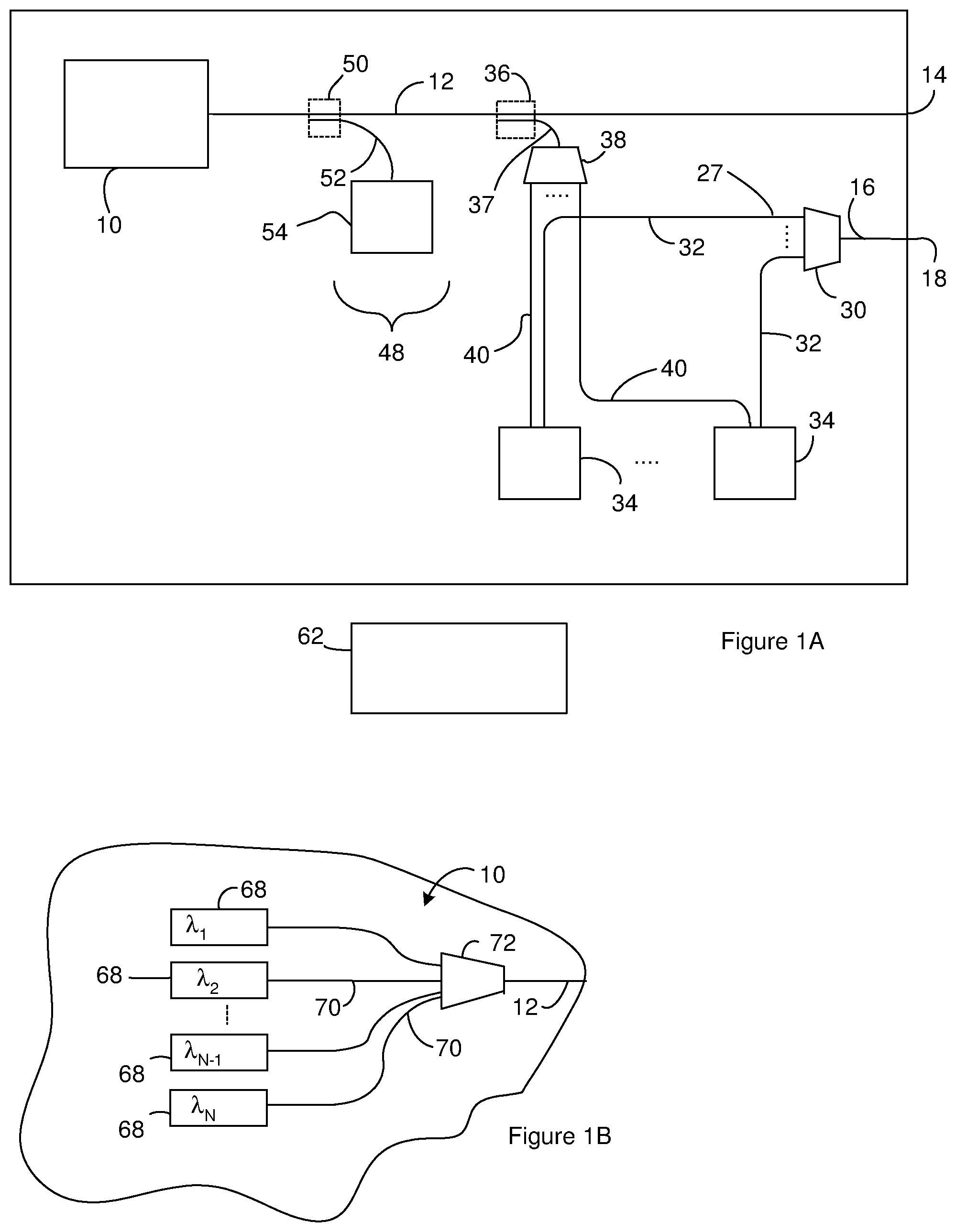 Patent US12306344 — Reduction of components in LIDAR systems — Figure 1