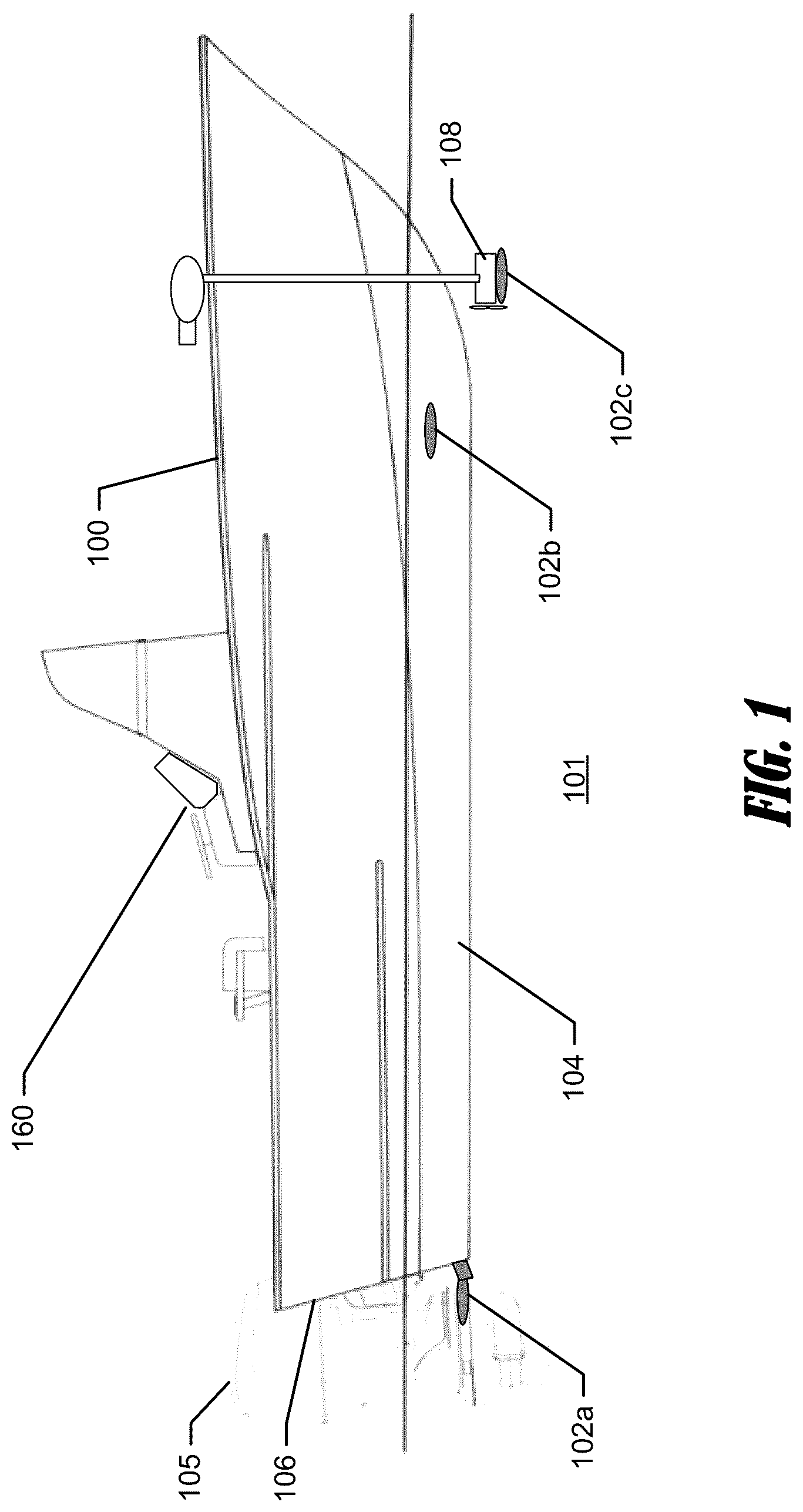 Patent US12306353 — Beamforming sonar systems for 360-degree live sonar, and associated methods — Figure 1