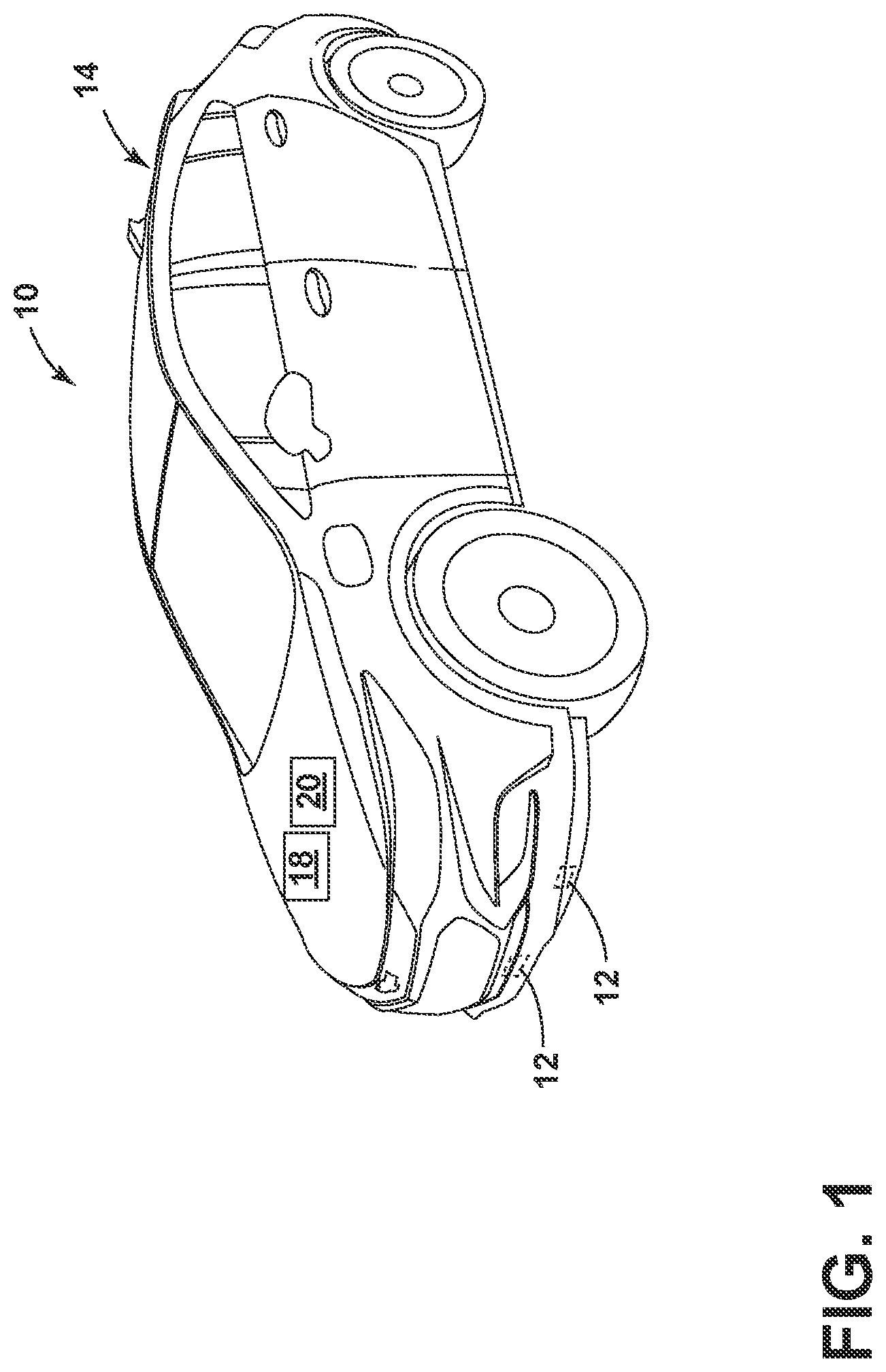 Patent US12306355 — Object height estimation using ultrasonic sensors — Figure 1