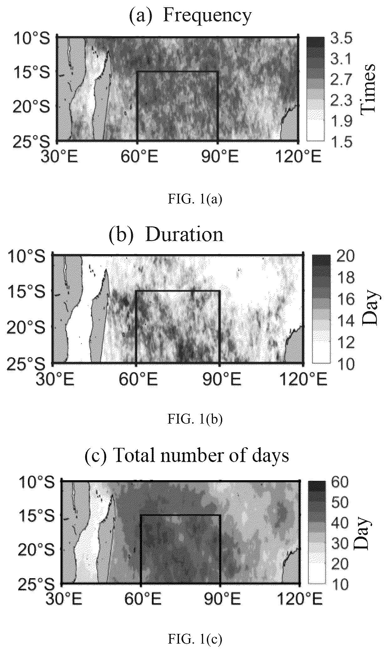 Patent US12306368 — Method for studying interannual variation of marine heatwaves in south indian ocean — Figure 1