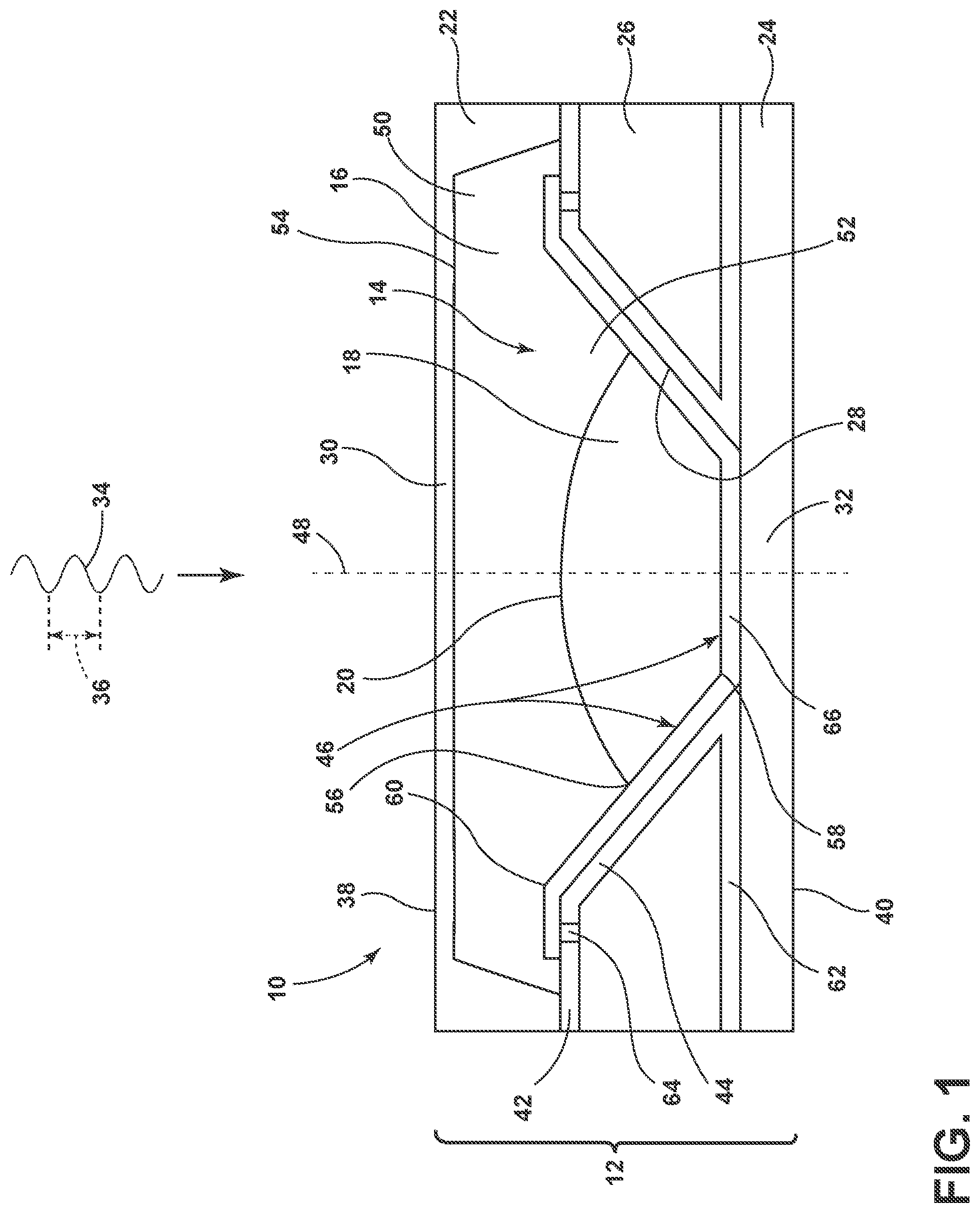 Patent US12306373 — Low melting point ionic liquids for infra-red liquid lens design — Figure 1
