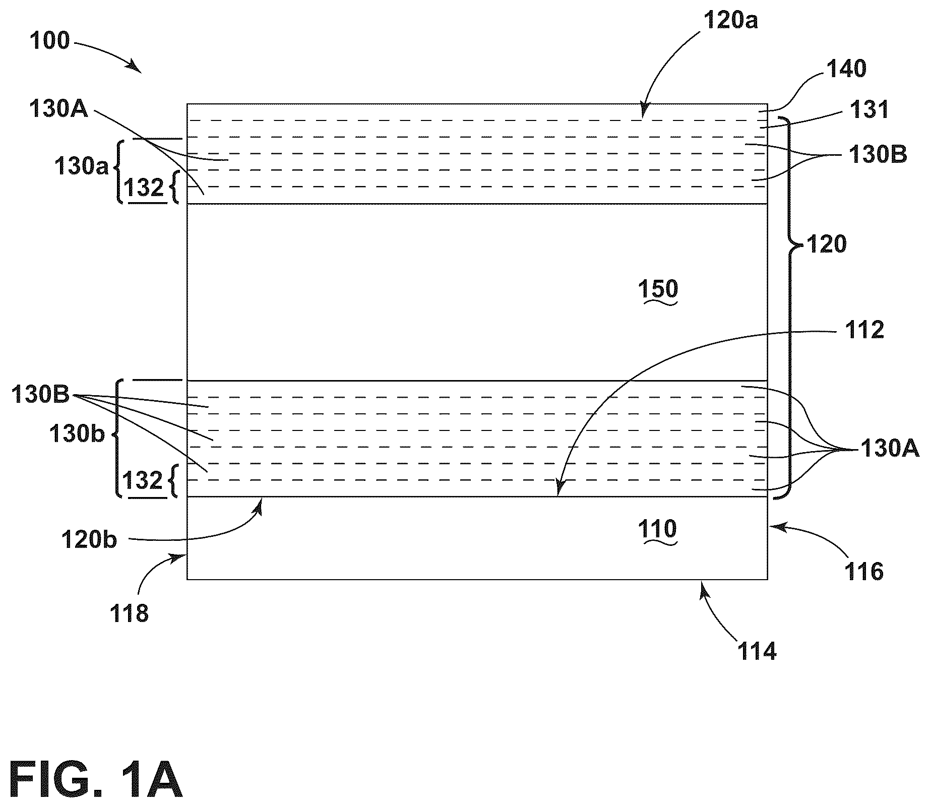 Patent US12306378 — Transparent glass-ceramic articles with retained strength and display devices with the same — Figure 1