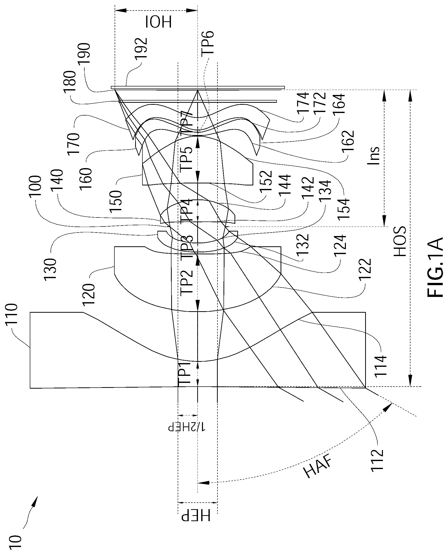 Patent US12306383 — Optical image capturing system — Figure 1