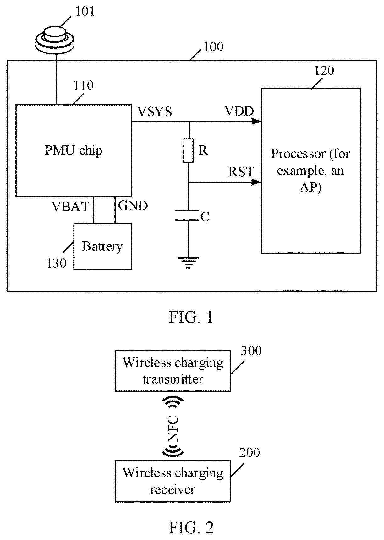 Patent US12306400 — Glasses having wireless charging receiver circuit, glasses case for glasses, and system — Figure 1