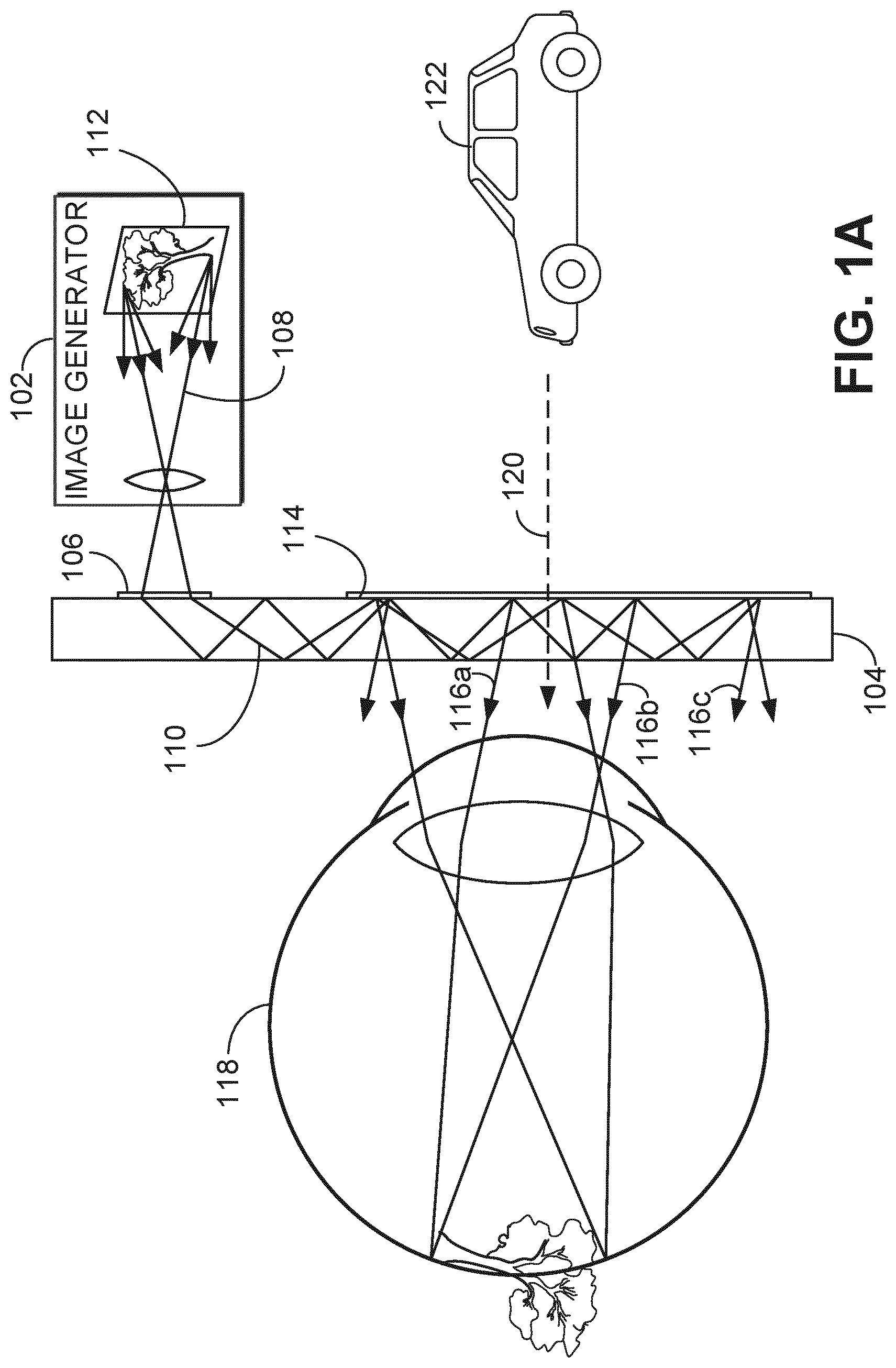 Patent US12306405 Figure 1 – Waveguide display with cross-polarized eye pupil expanders