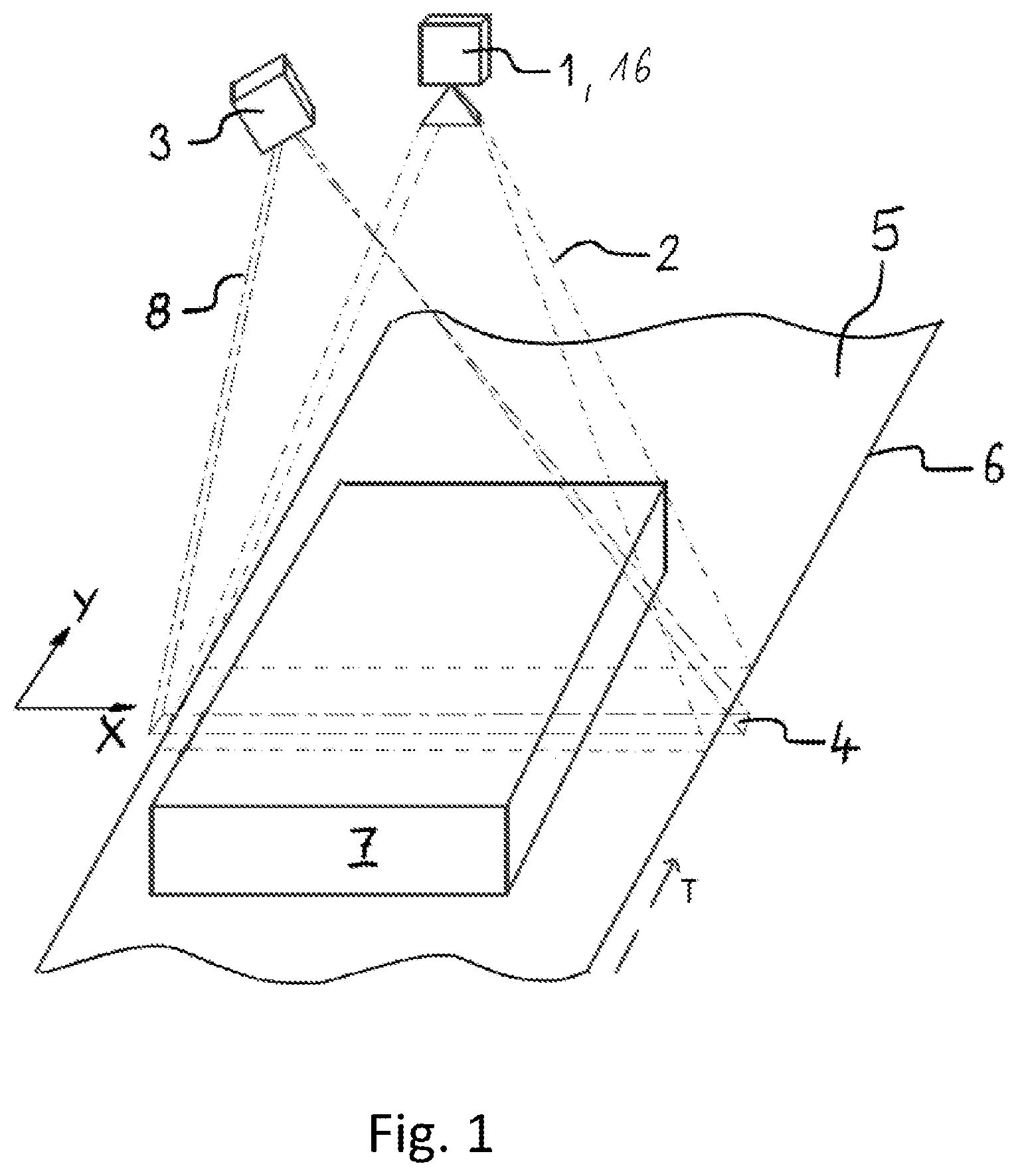 Patent US12306414 — Method and device for compensating beam angle variations of a beam bundle of laser beams generated by a diffractive optical element — Figure 1
