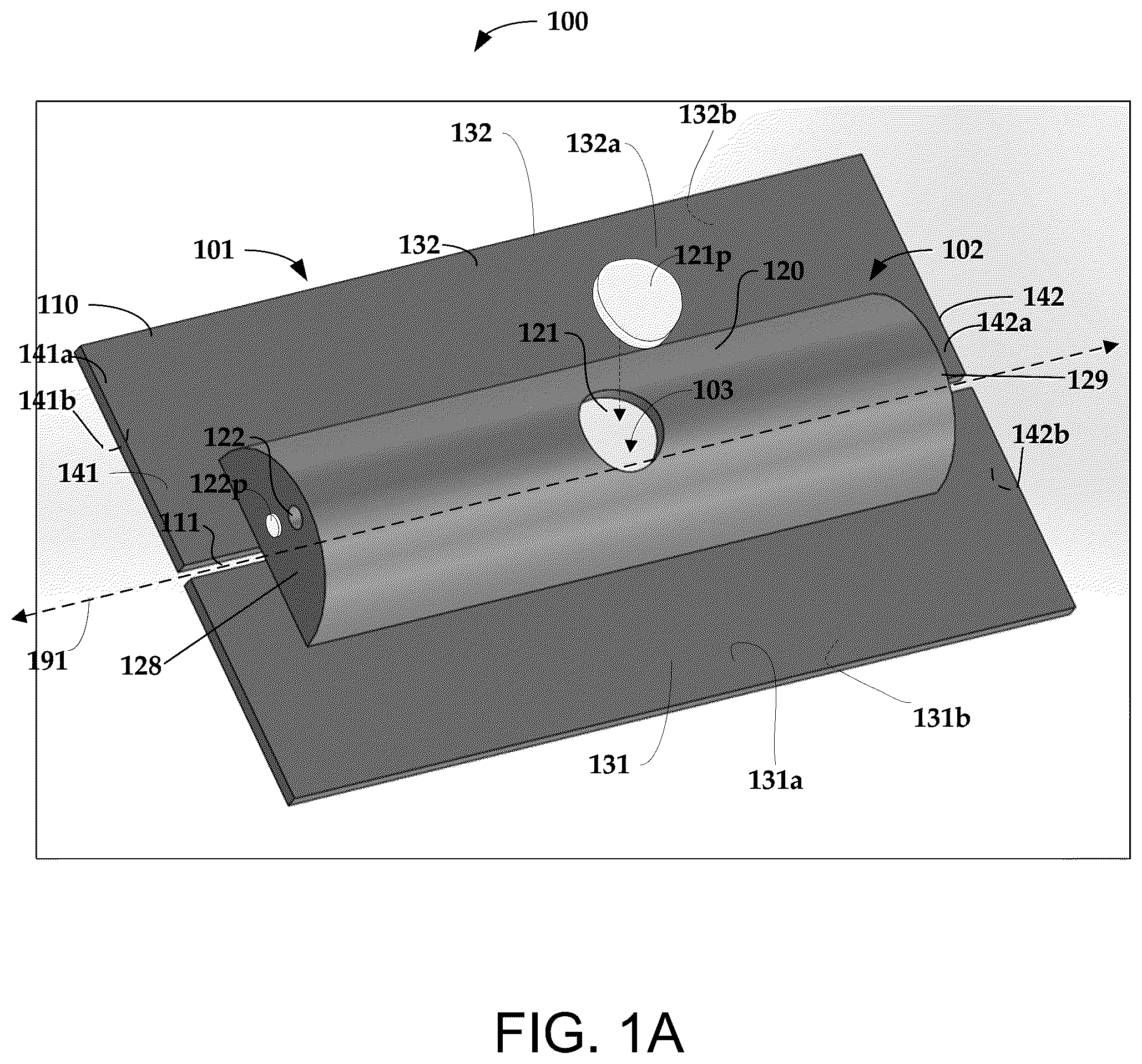 Patent US12306443 — Optical fiber attachment device — Figure 1