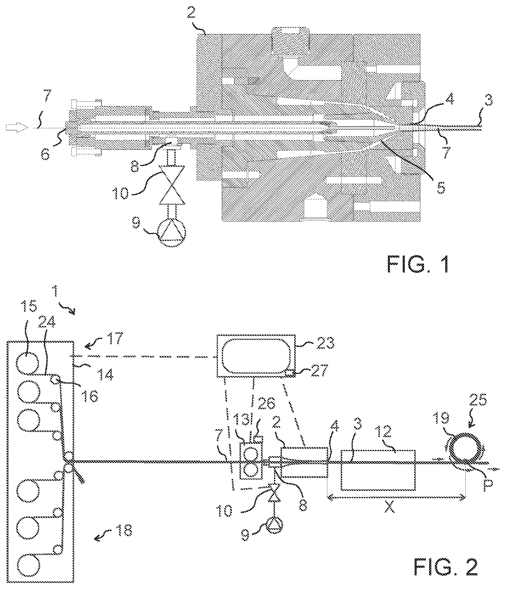 Patent US12306453 — Apparatus and a method for processing an optical fiber unit — Figure 1