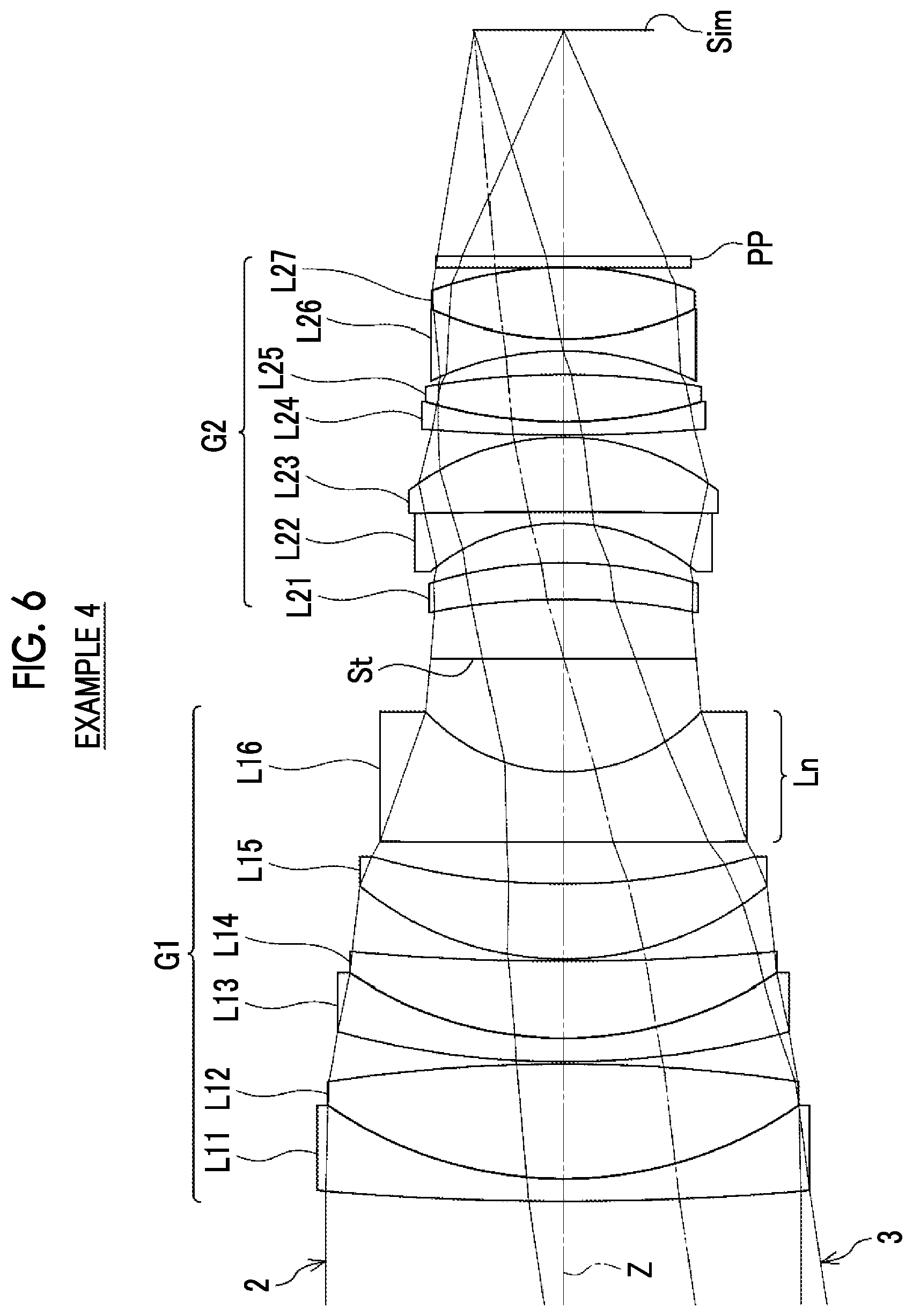 Patent US12306463 Figure 6 – Imaging lens and imaging apparatus