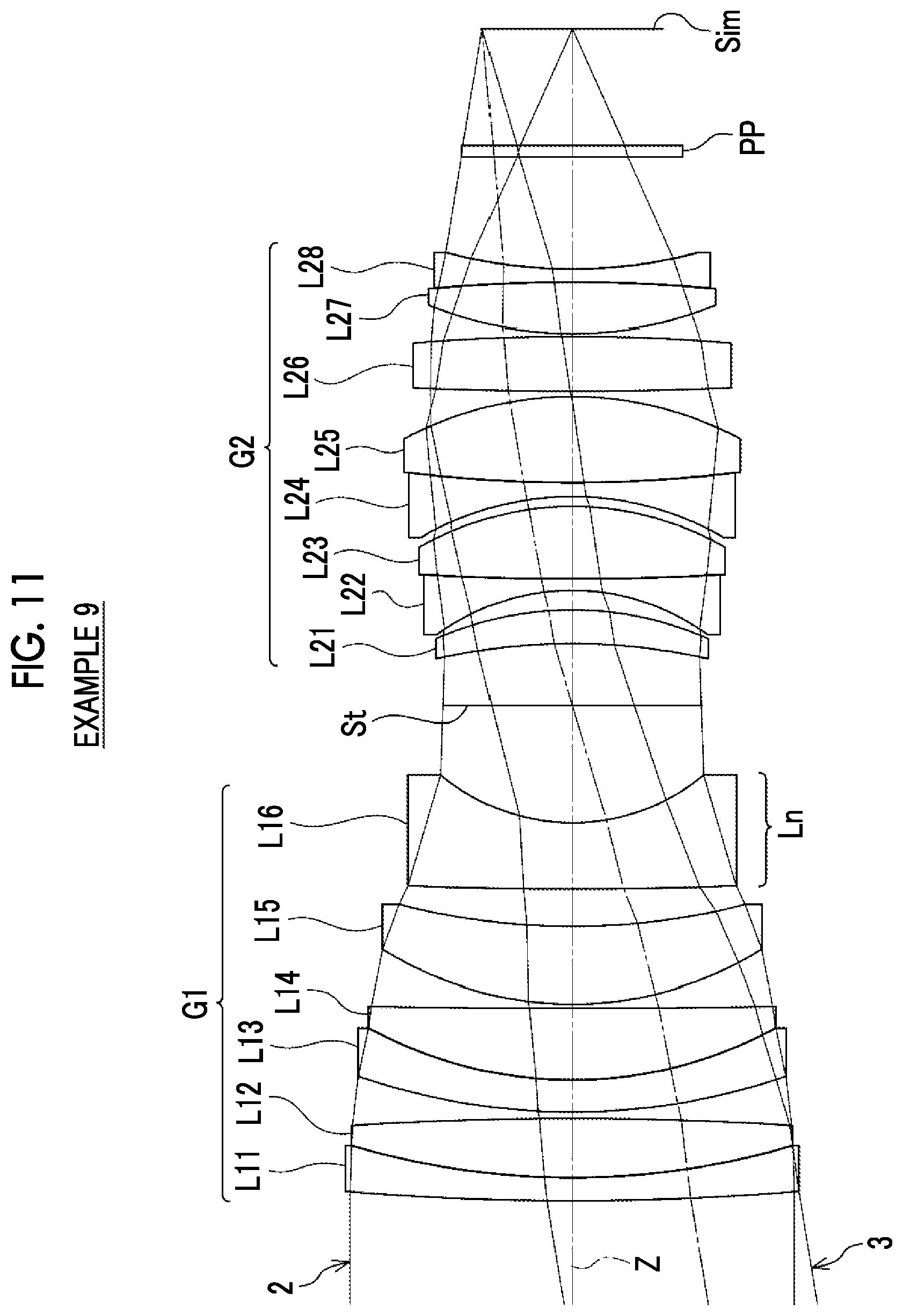 Patent US12306463 Figure 11 – Imaging lens and imaging apparatus