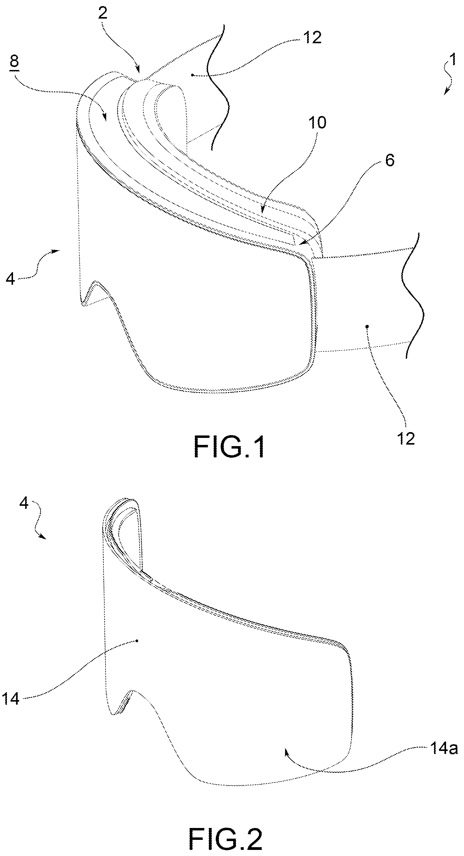 Patent US12306476 — Eye protection mask for practicing winter sports — Figure 1