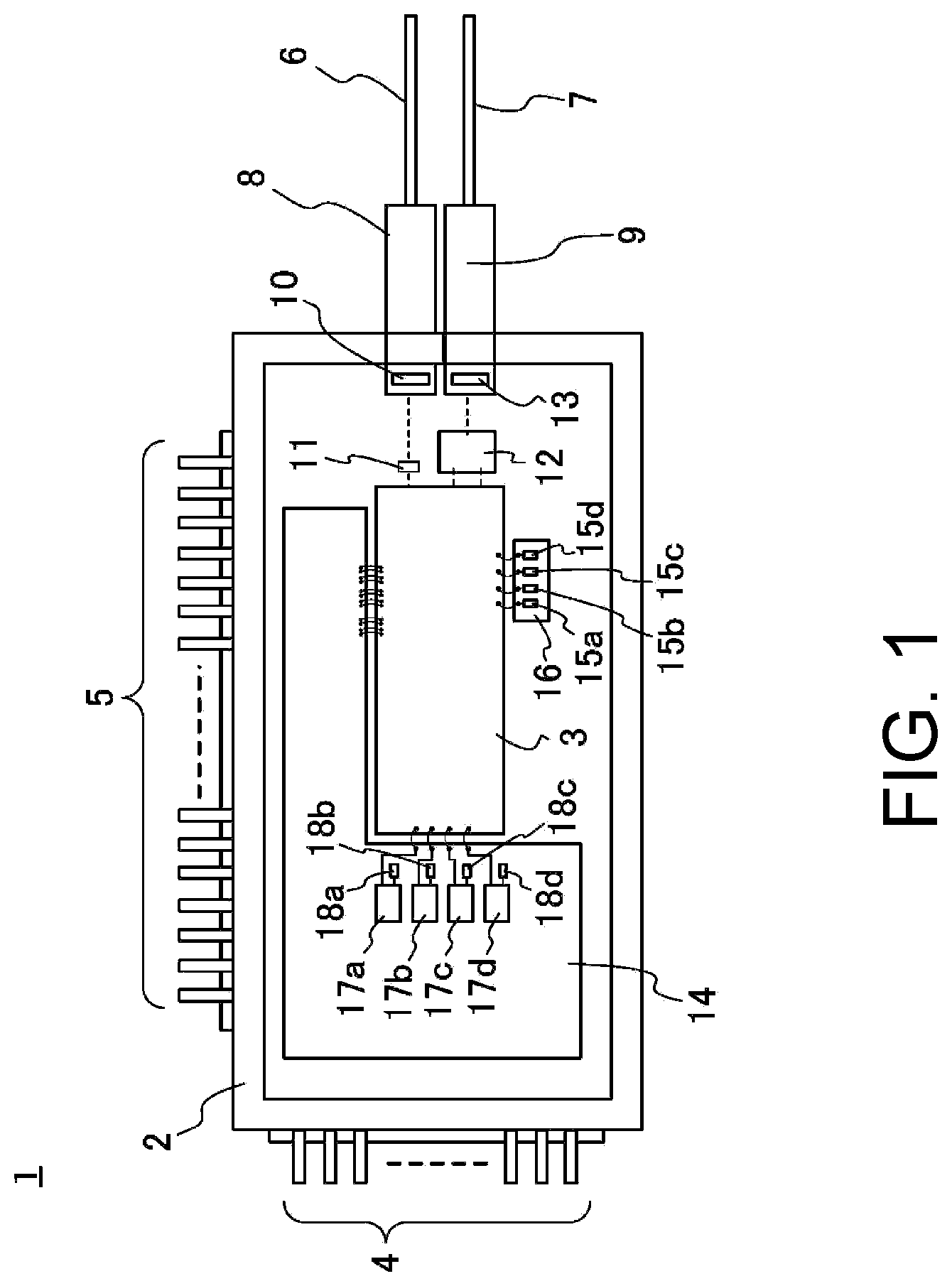 Patent US12306478 — Optical modulator and optical transmitter — Figure 1