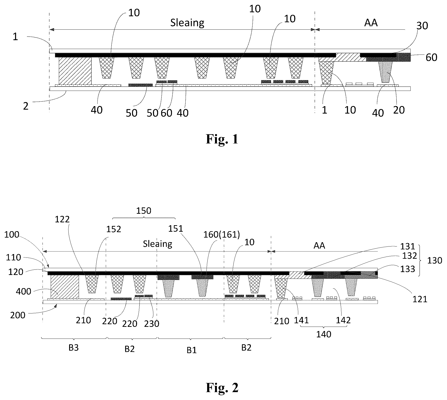 Patent US12306492 — Display panel, method for manufacturing same, and display device — Figure 1