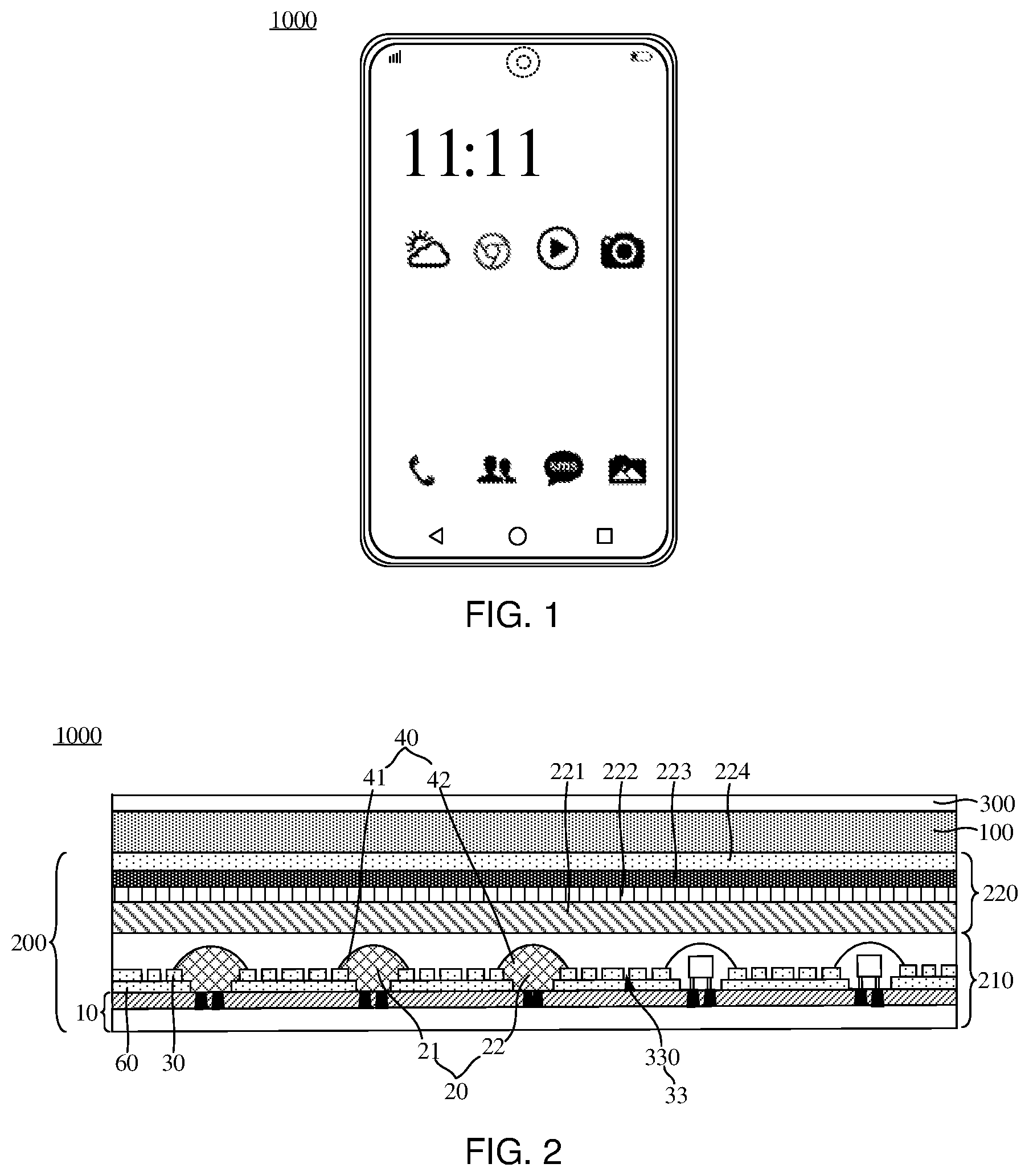 Patent US12306495 — Substrate, backlight module and display device — Figure 1