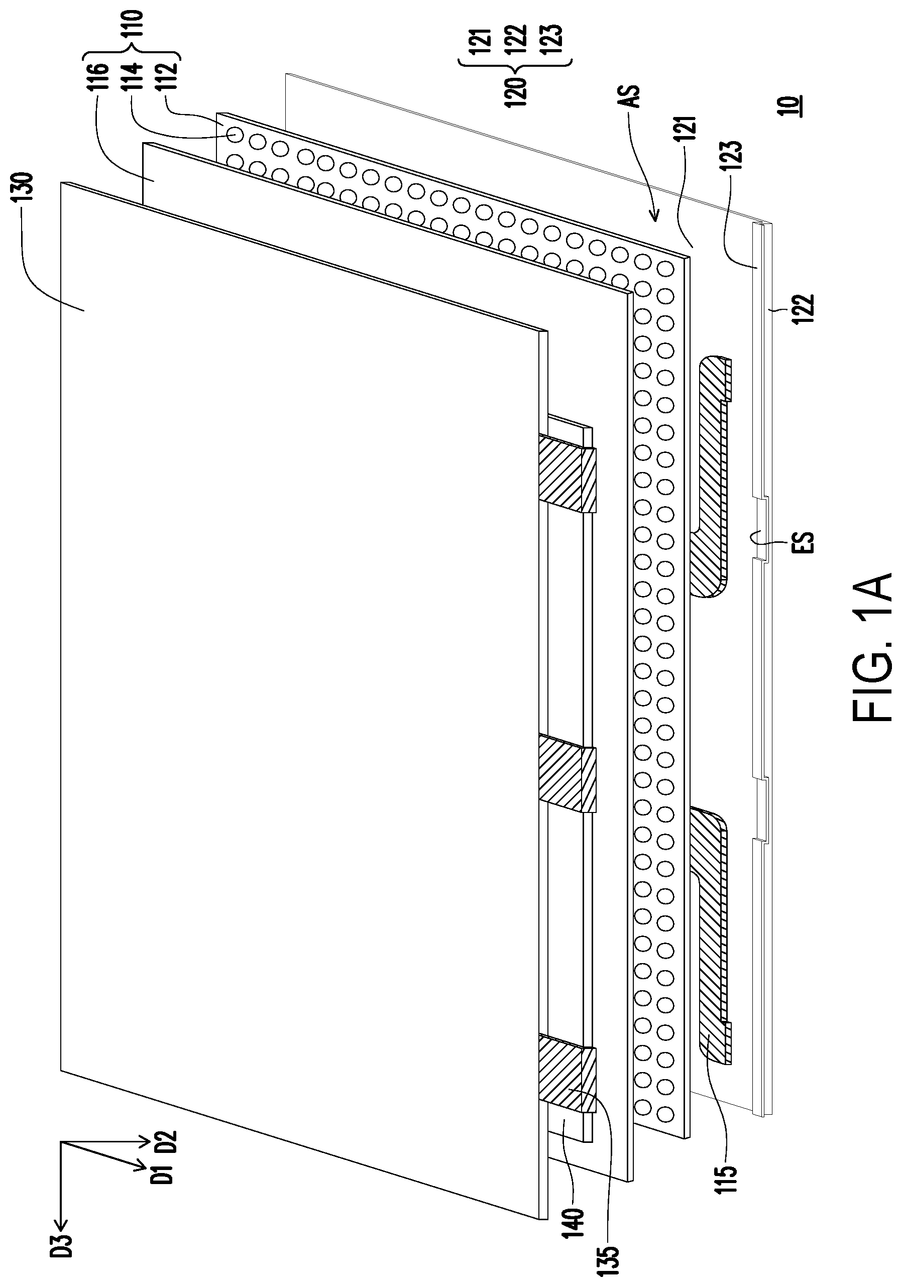 Patent US12306497 — Display device — Figure 1