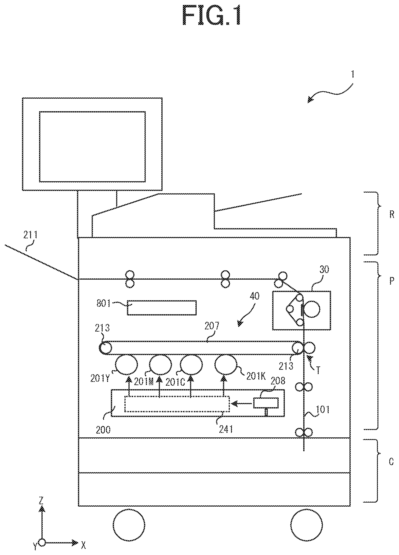 Patent US12306562 — Heating device and fixing device and image forming apparatus — Figure 1