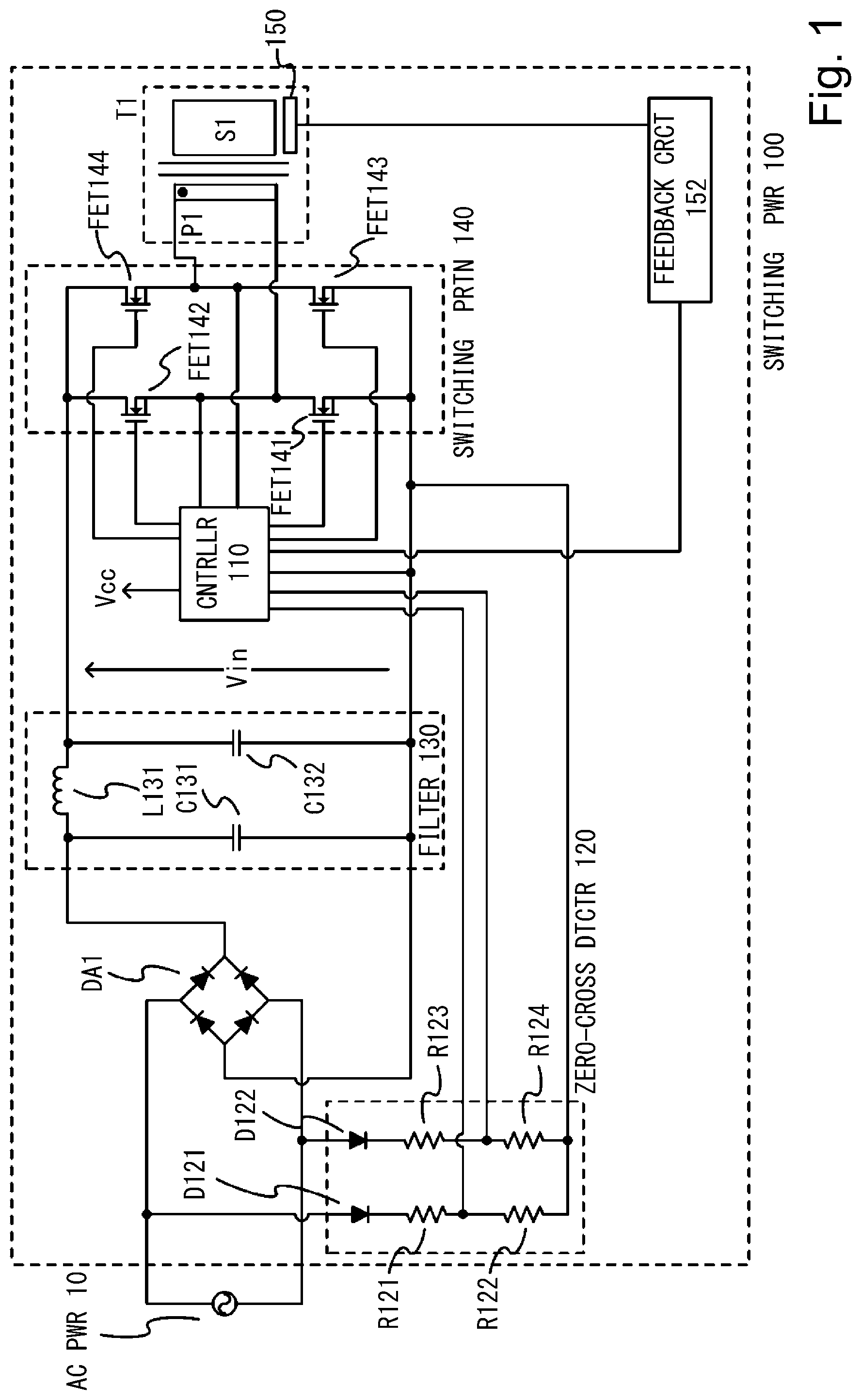 Patent US12306564 — Power source device and image forming apparatus — Figure 1