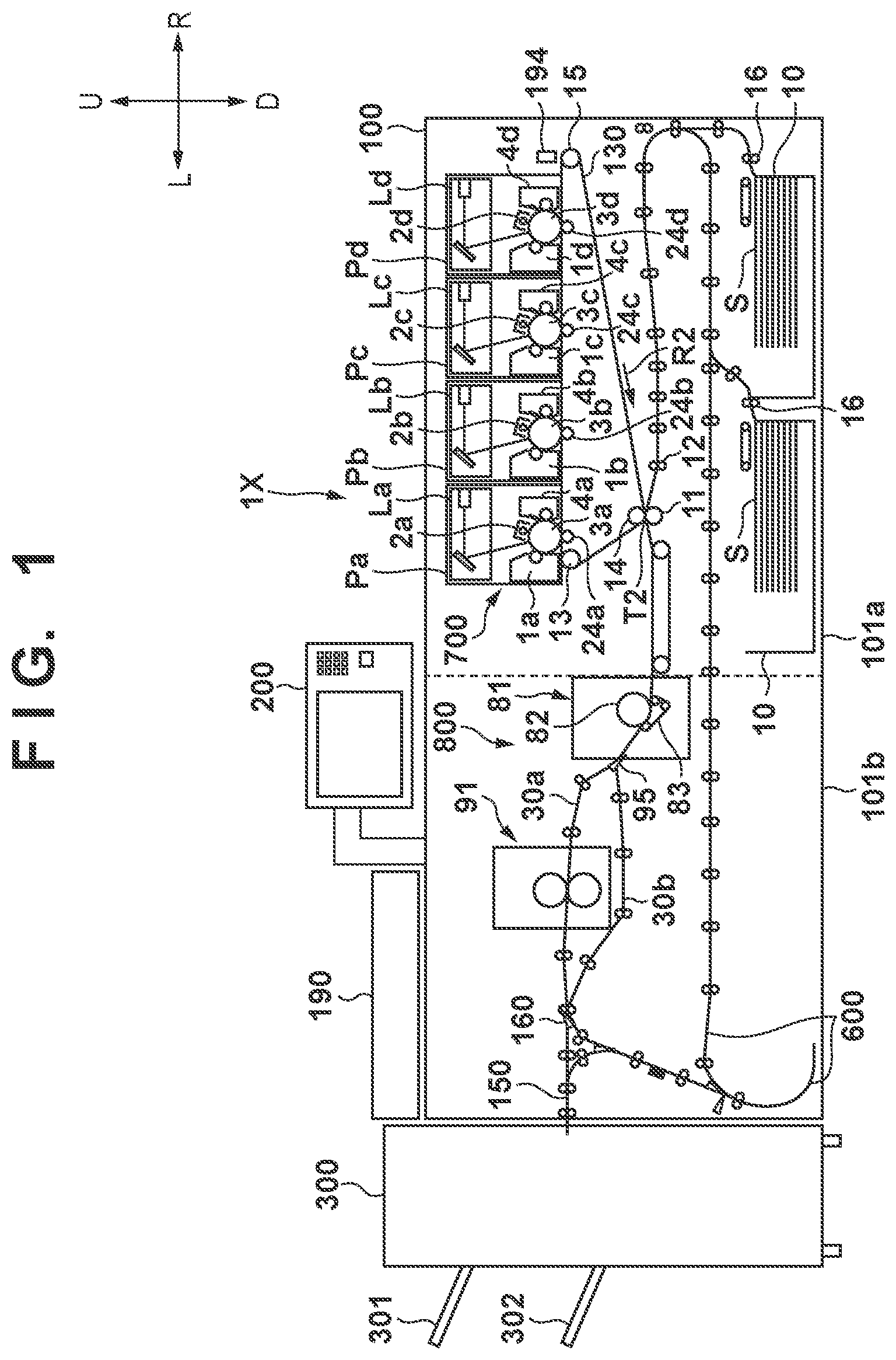 Patent US12306574 — Air ventilation structure in image forming apparatus — Figure 1