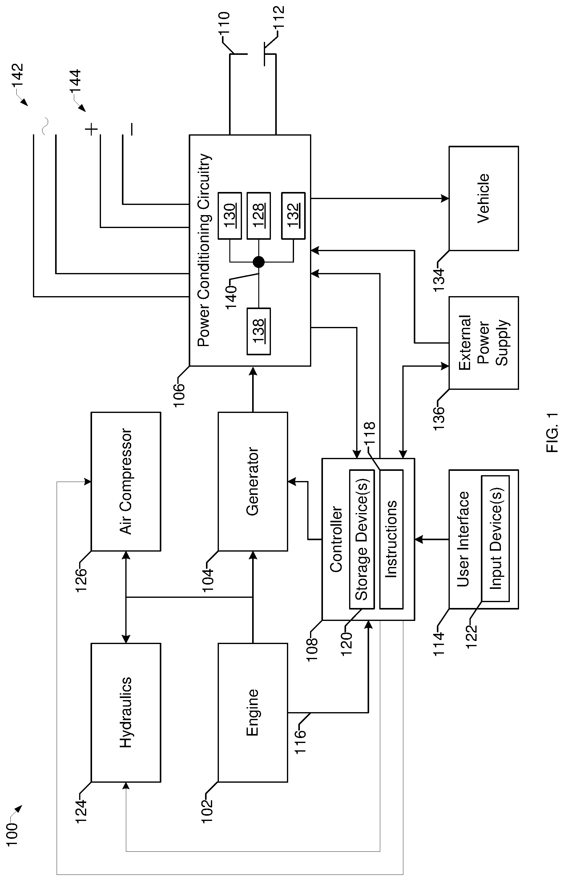 Patent US12306600 — Engine-driven power systems having load management prioritization — Figure 1