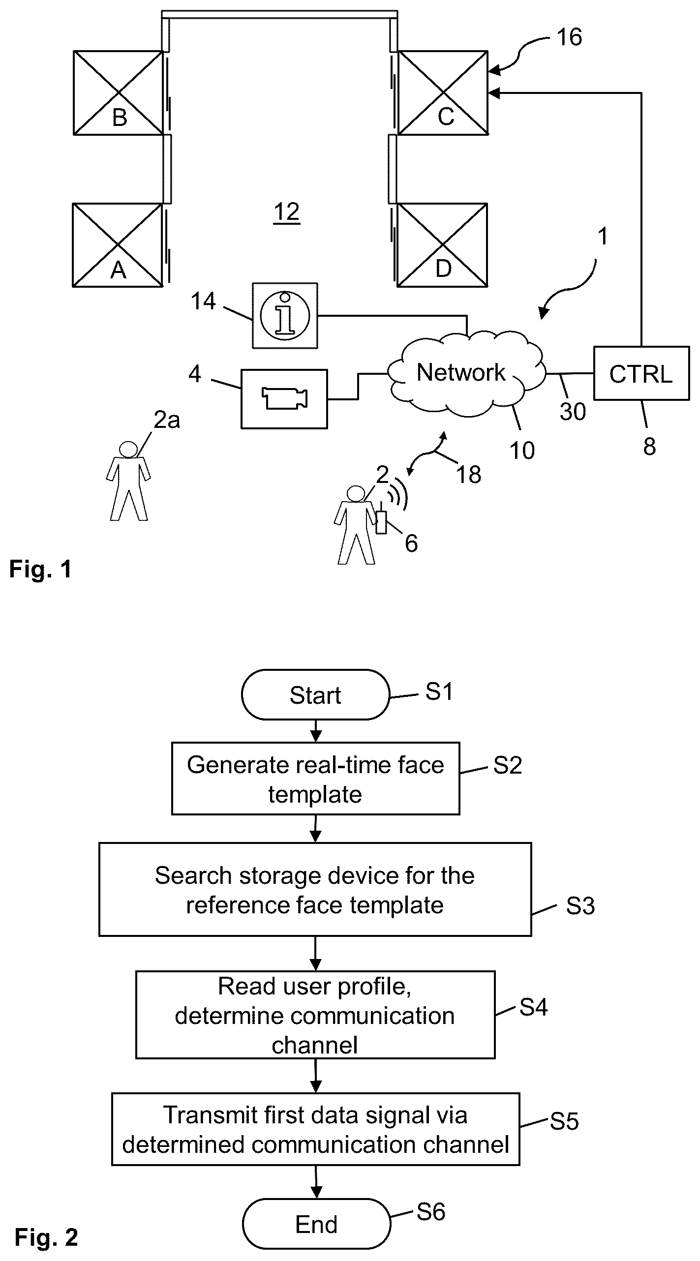 Patent US12306602 — Building system for private user communication — Figure 1