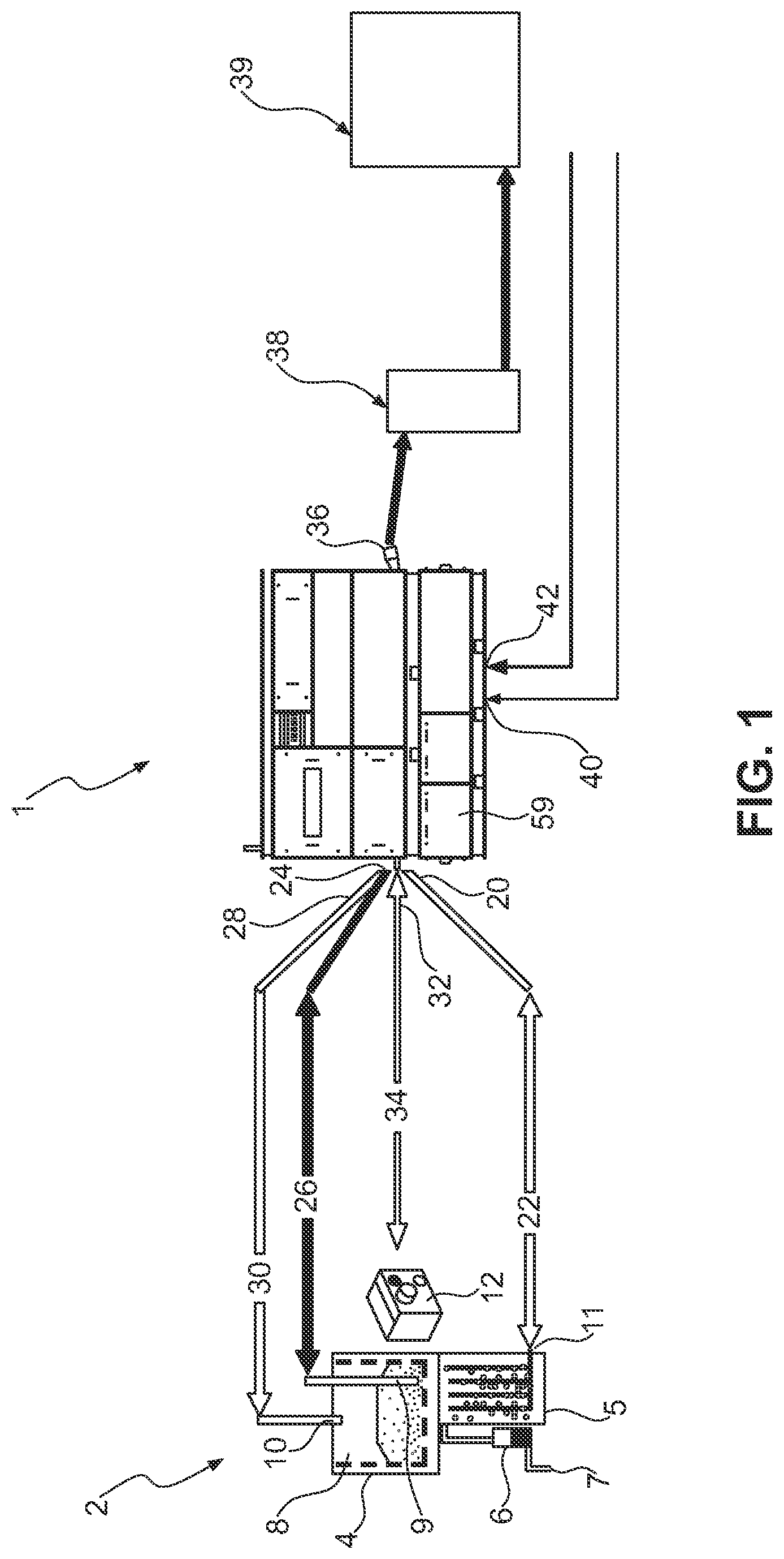 Patent US12306606 — Bioreactor cleaning installation for bioreactors in rail vehicles — Figure 1