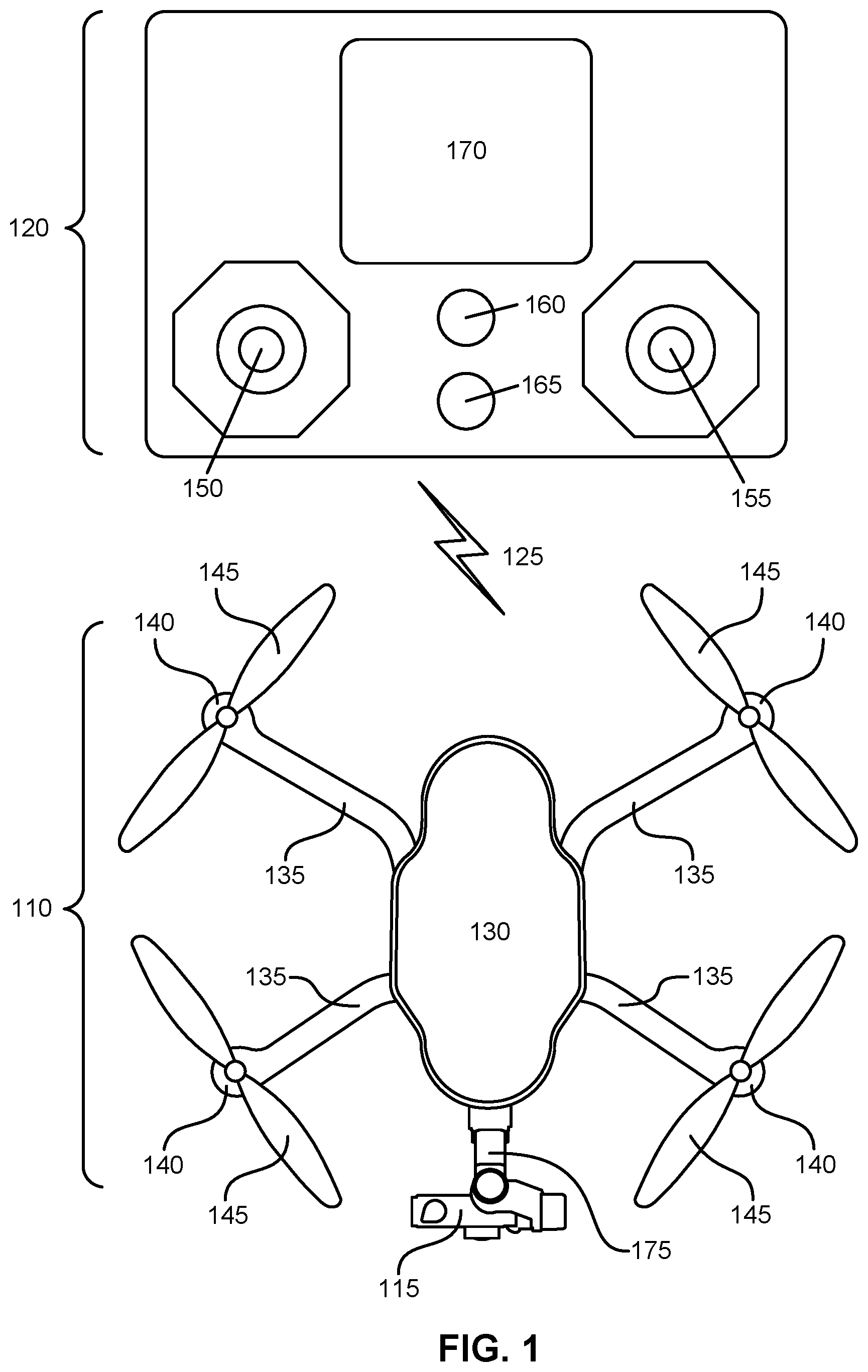 Patent US12306641 — Autonomous tracking based on radius — Figure 1