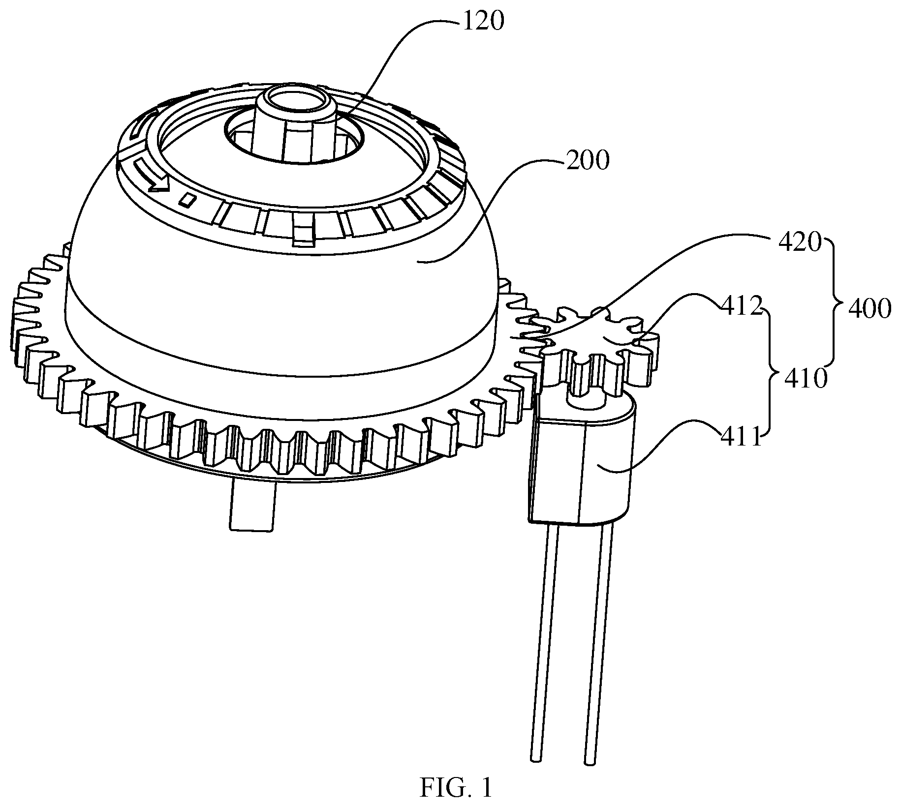 Patent US12306658 Figure 1 – Rocker mechanism and game controller