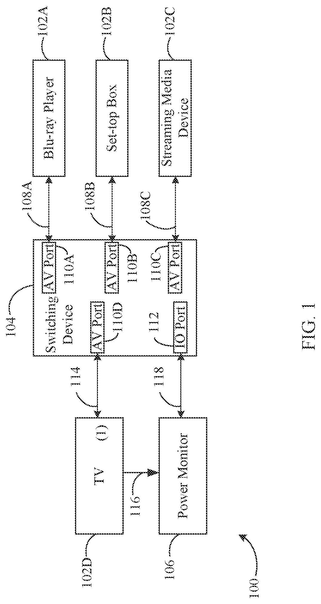 Patent US12306688 — Device state determination based on power signatures — Figure 1