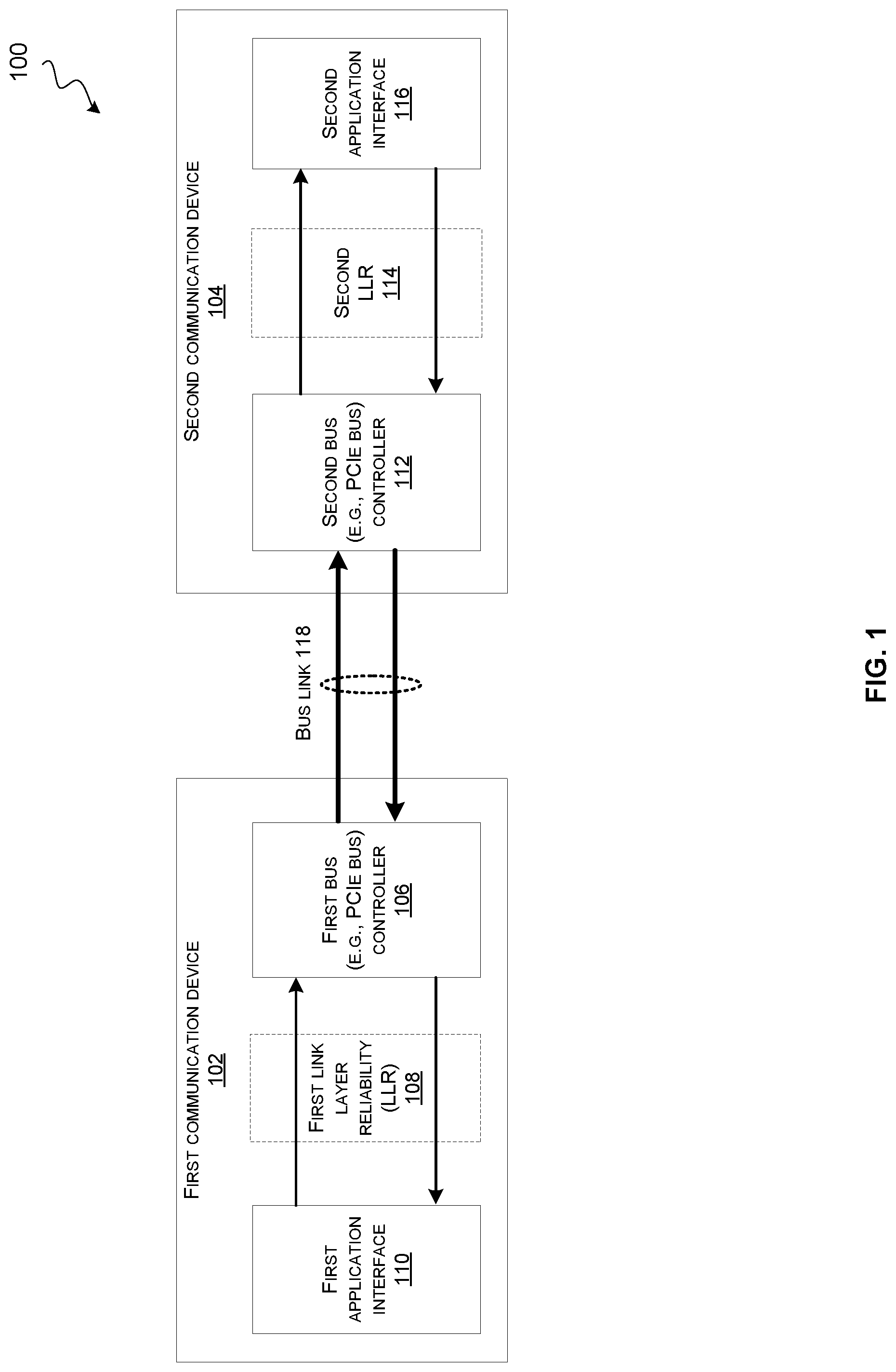 Patent US12306719 — Link down resilience — Figure 1