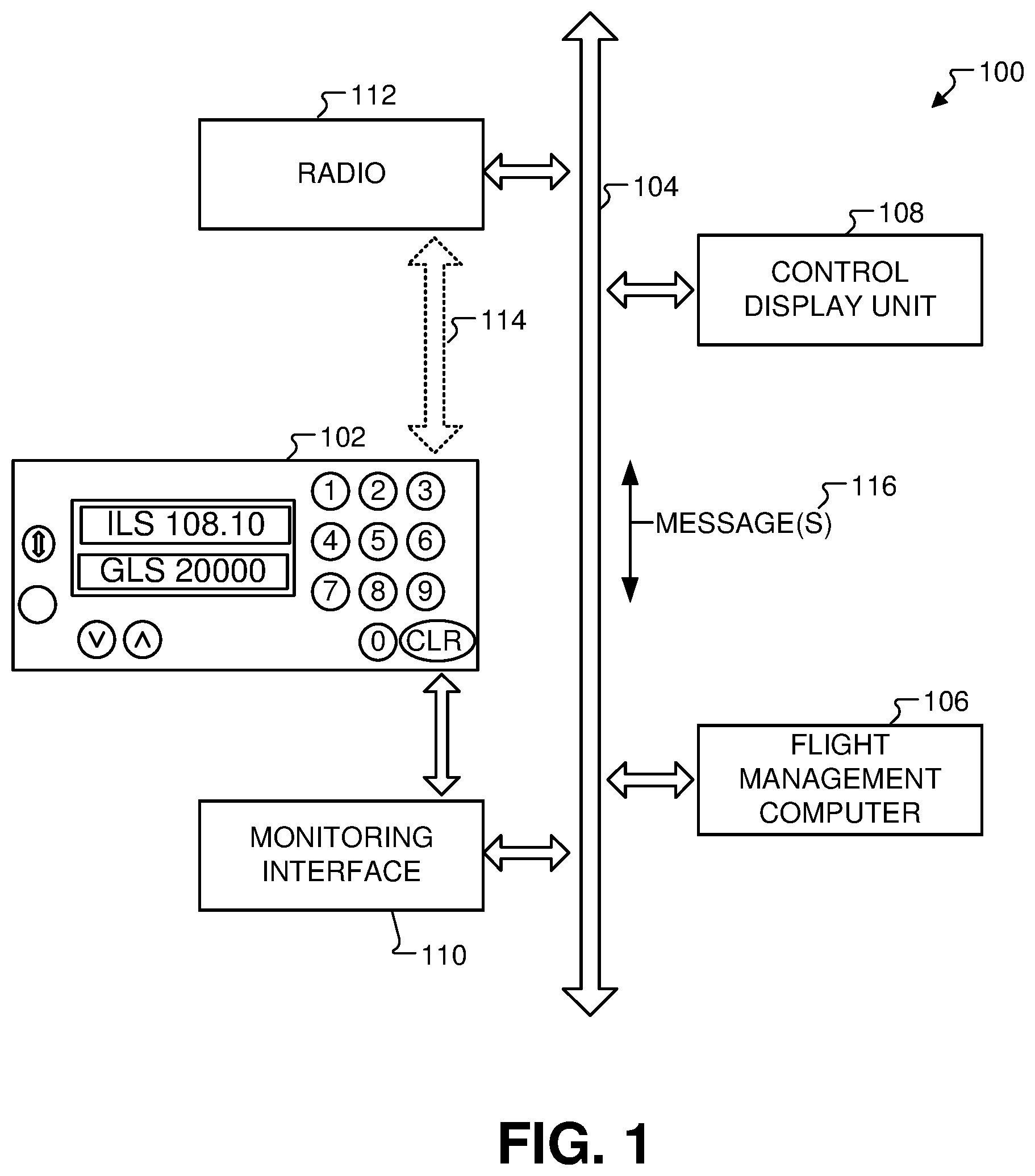 Patent US12306779 — Systems and methods for a smart navigation tuning panel — Figure 1