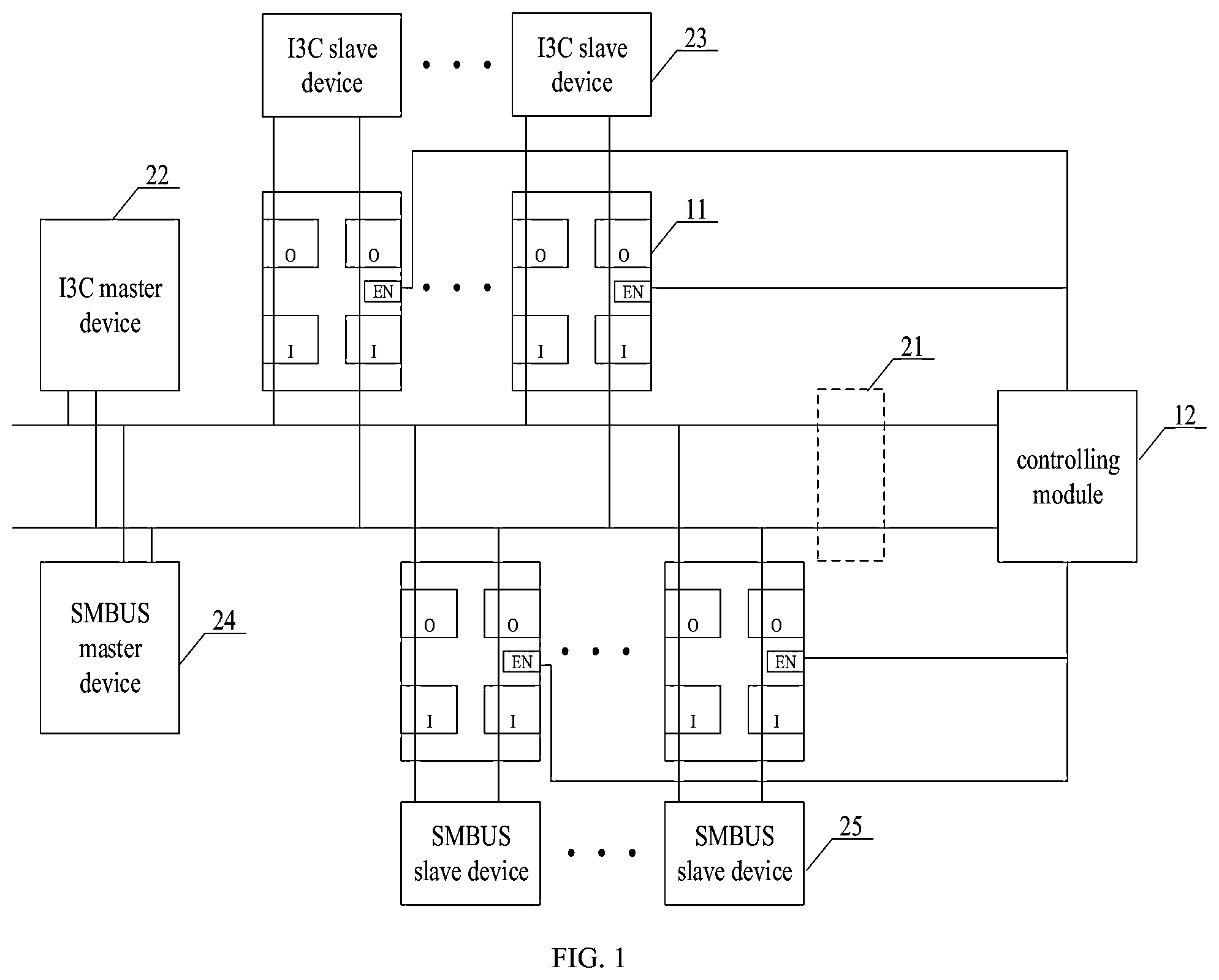 Patent US12306786 — Communication link switching control circuit, communication link and server — Figure 1