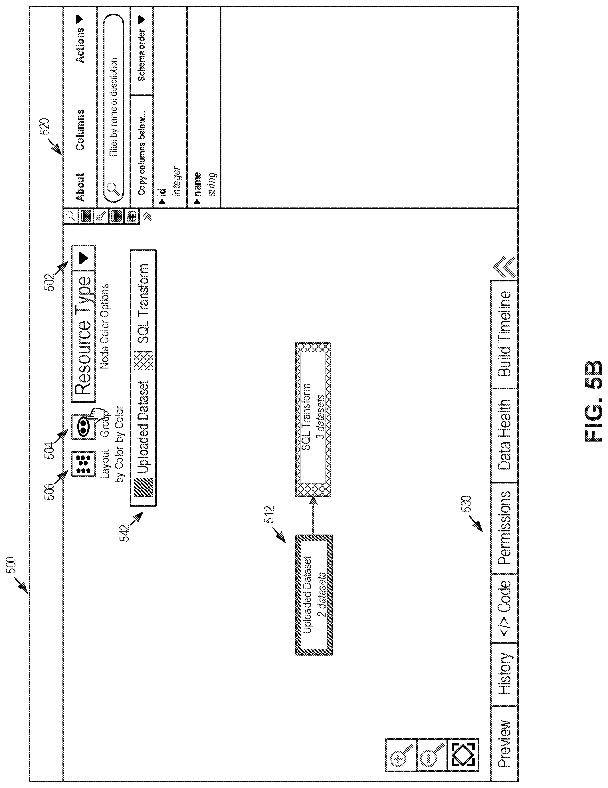 Patent US12306815 Figure 7 – Resource grouping for resource dependency system and graphical user interface