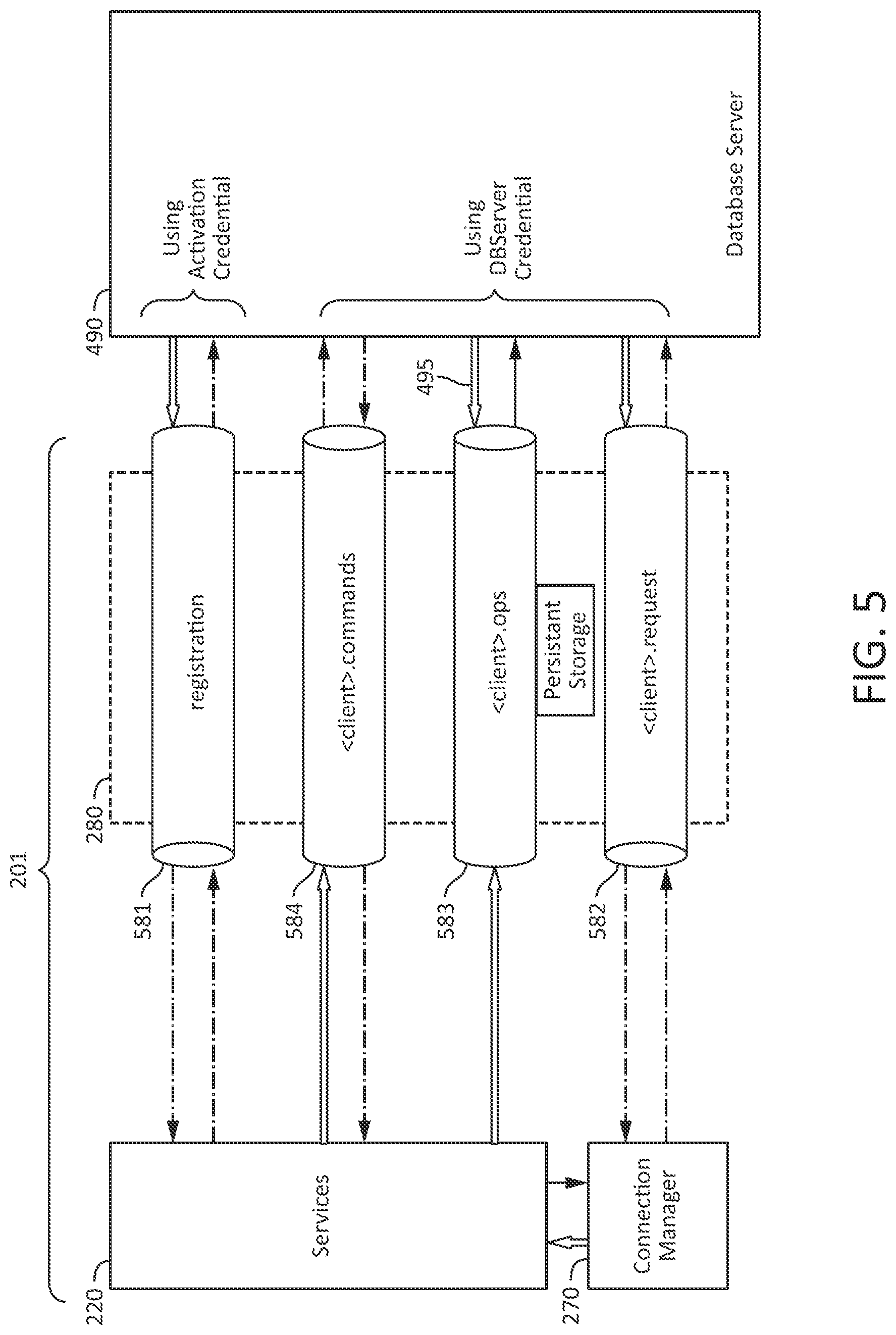 Patent US12306819 Figure 5 – Database as a service on cloud