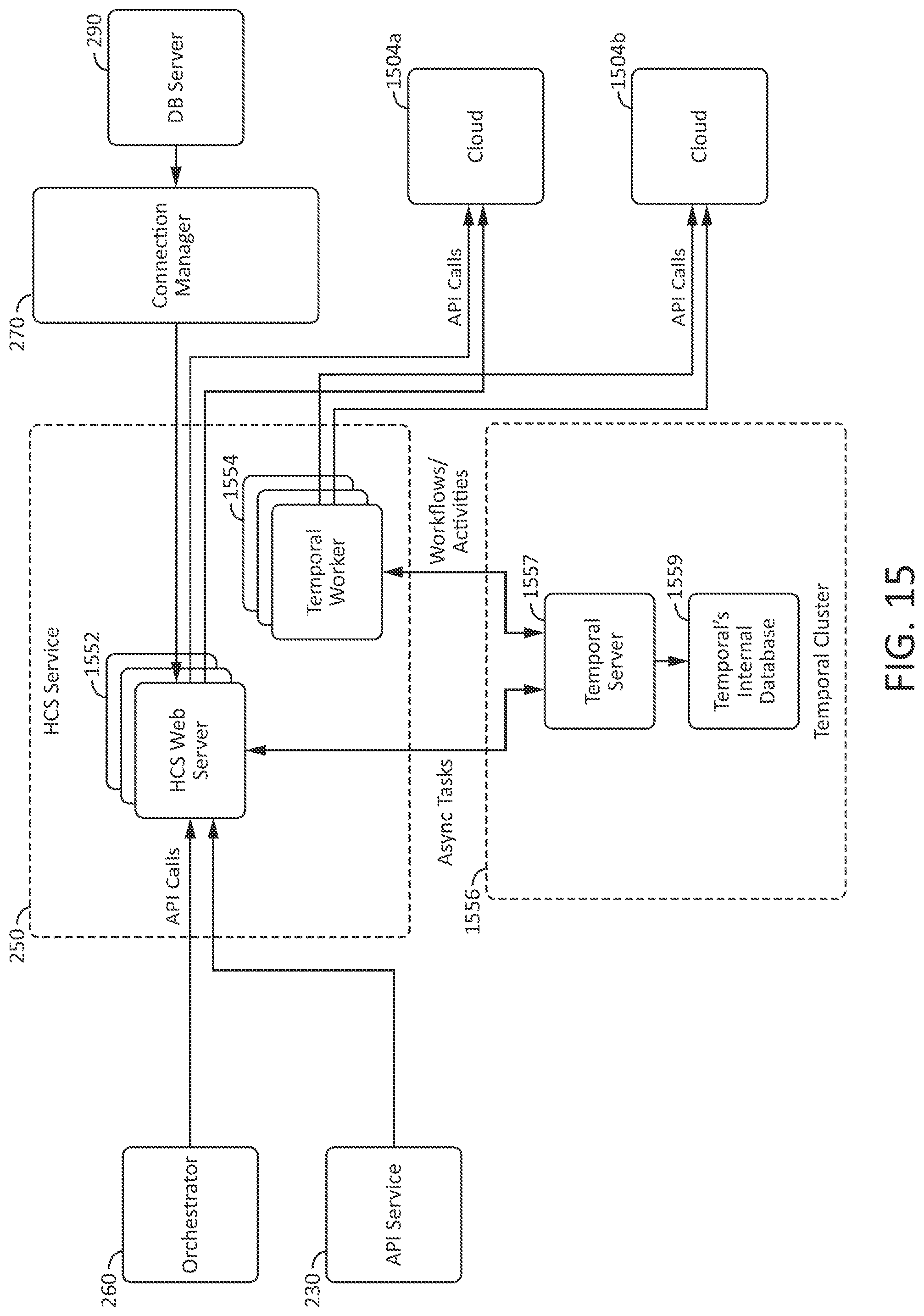 Patent US12306819 Figure 15 – Database as a service on cloud