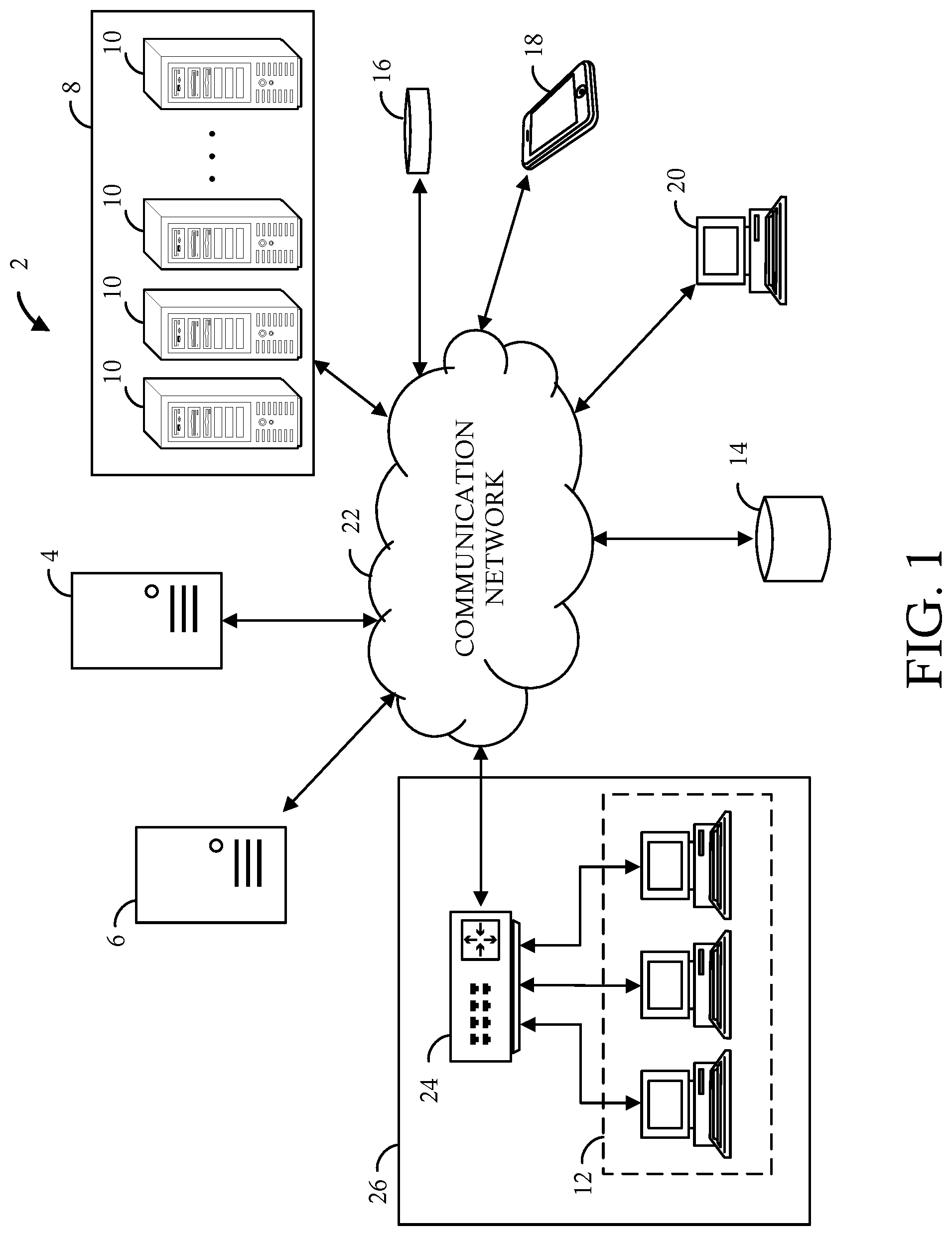 Patent US12306830 — Systems and methods for query enrichment and generation of interfaces including enriched query results — Figure 1