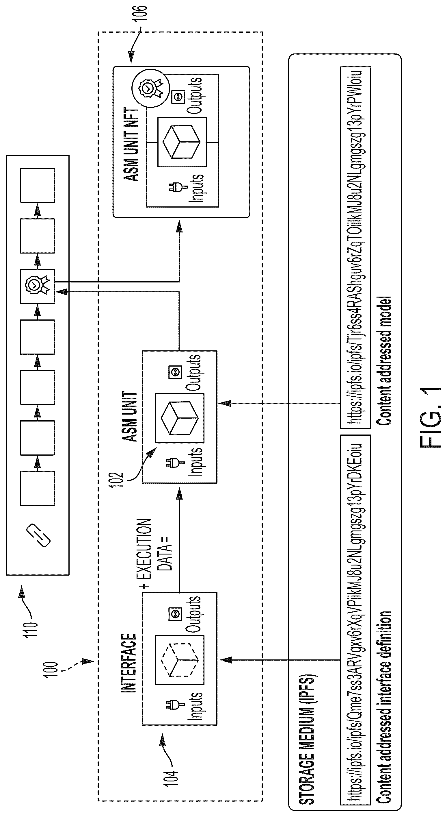 Patent US12306846 — Interoperable composite data units for use in distributed computing execution environments — Figure 1