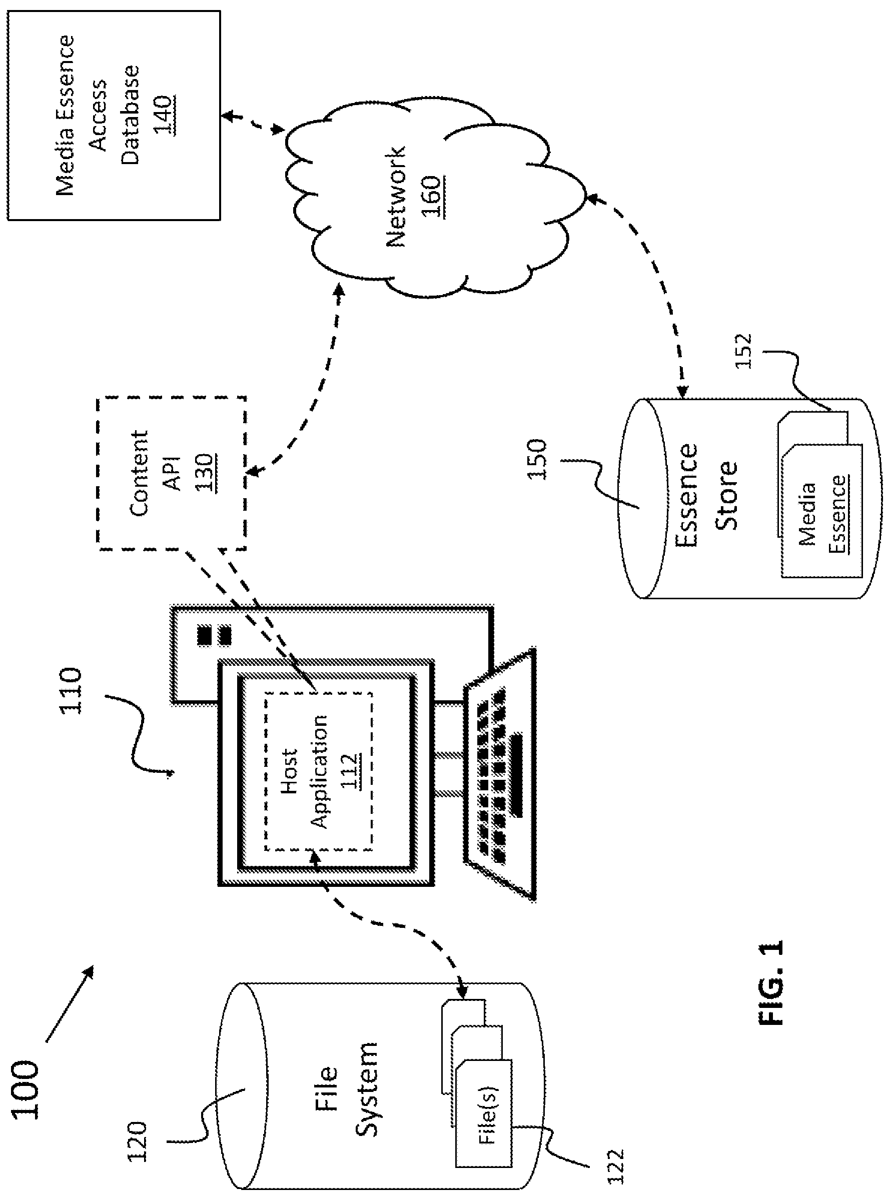 Patent US12306865 Figure 1 – System and method for dynamically accessing media assets