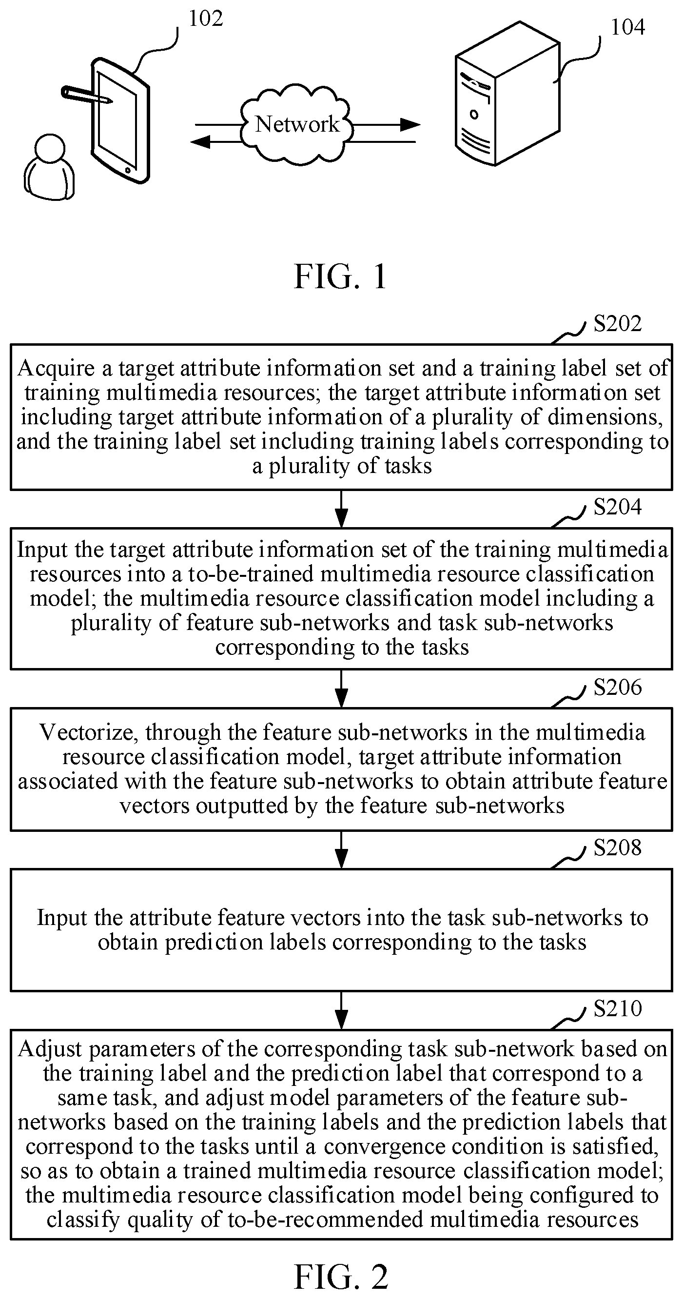Patent US12306866 — Multimedia resource classification and recommendation — Figure 1