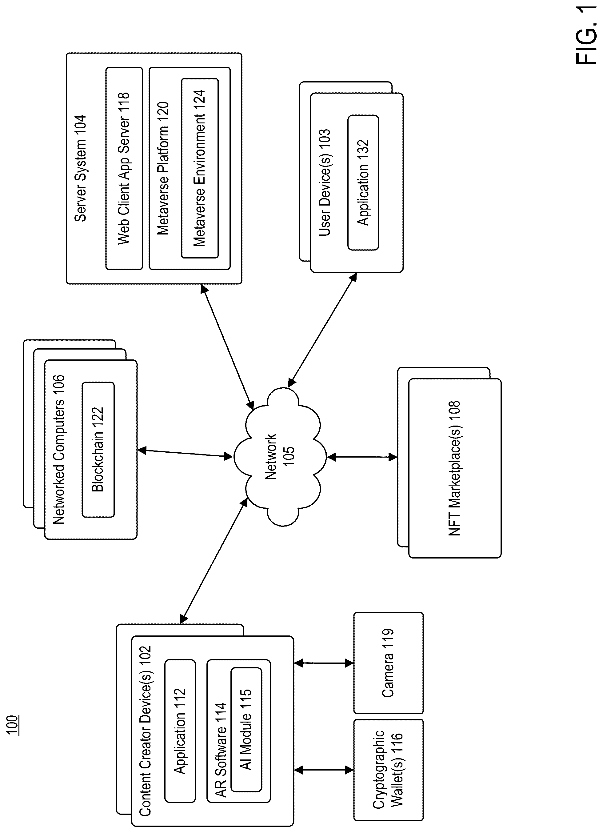 Patent US12306910 — System and method for markerless motion capture — Figure 1
