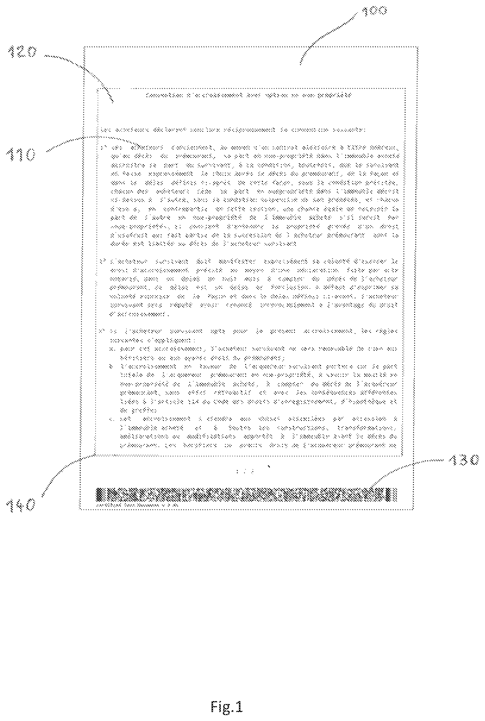 Patent US12306913 Figure 1 – Certified text document