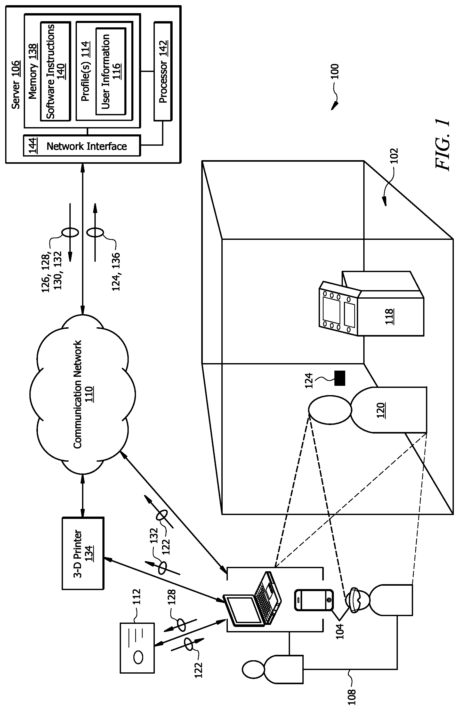 Patent US12306922 — System and method to activate a card leveraging a virtual environment — Figure 1