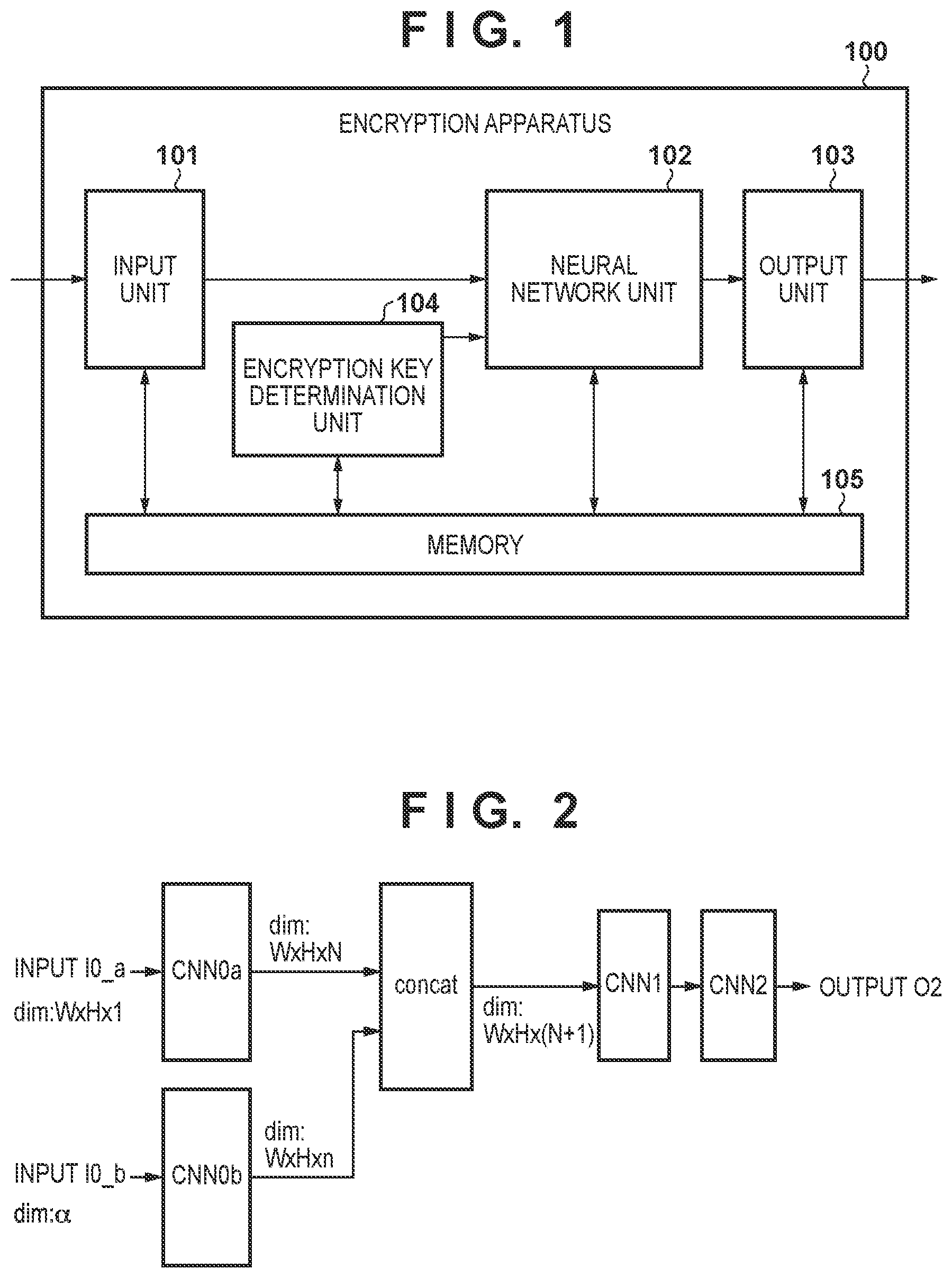 Patent US12306964 — Encryption apparatus and method, decryption apparatus and method, system, neural network learning method, and storage medium — Figure 1