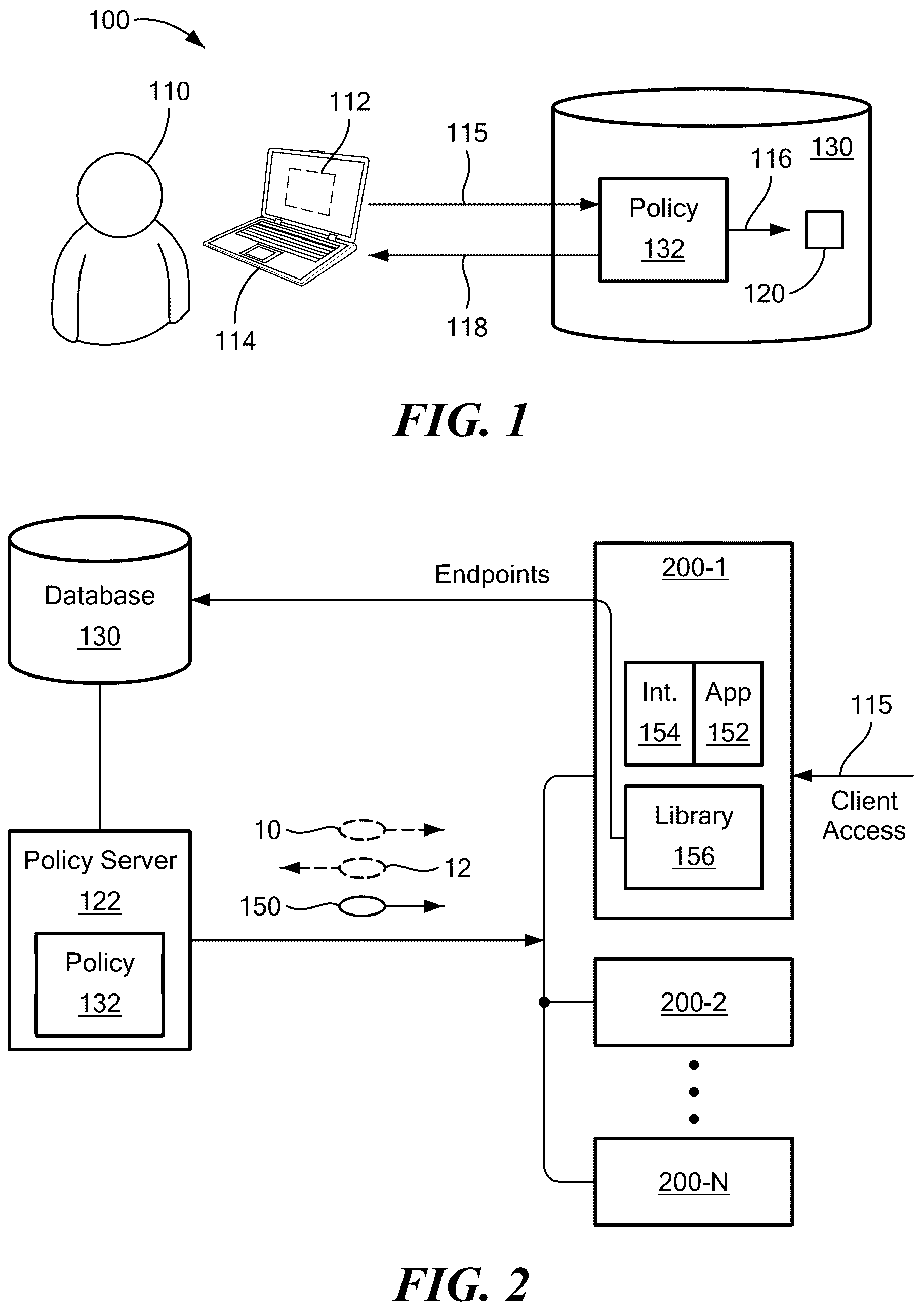 Patent US12306966 Figure 1 – Secure distribution of embedded policy