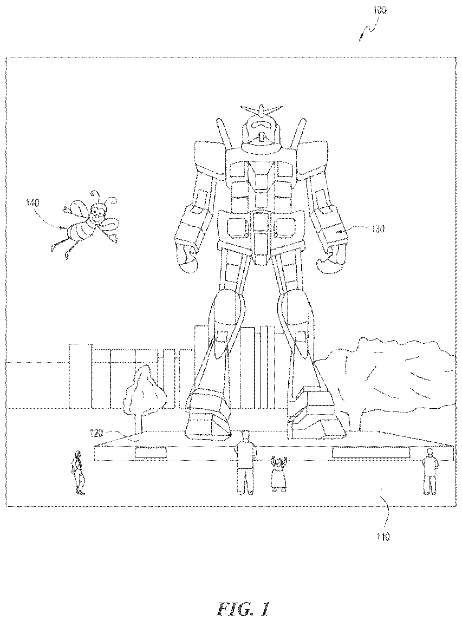 Patent US12307004 — Rendering location specific virtual content in any location — Figure 1