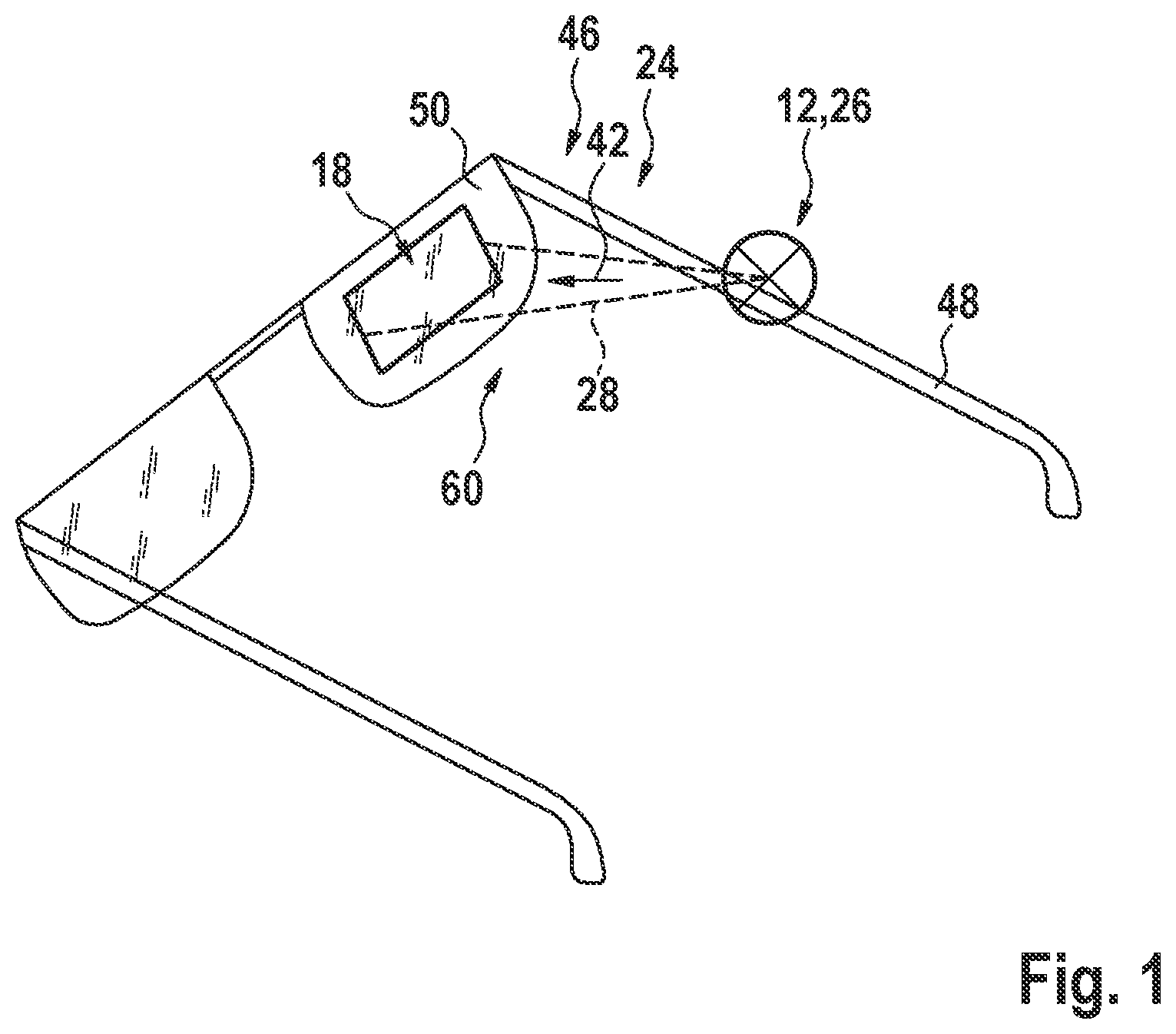 Patent US12307007 Figure 1 – Method for a pupil detection and/or pupil tracking, optical system and smart glasses